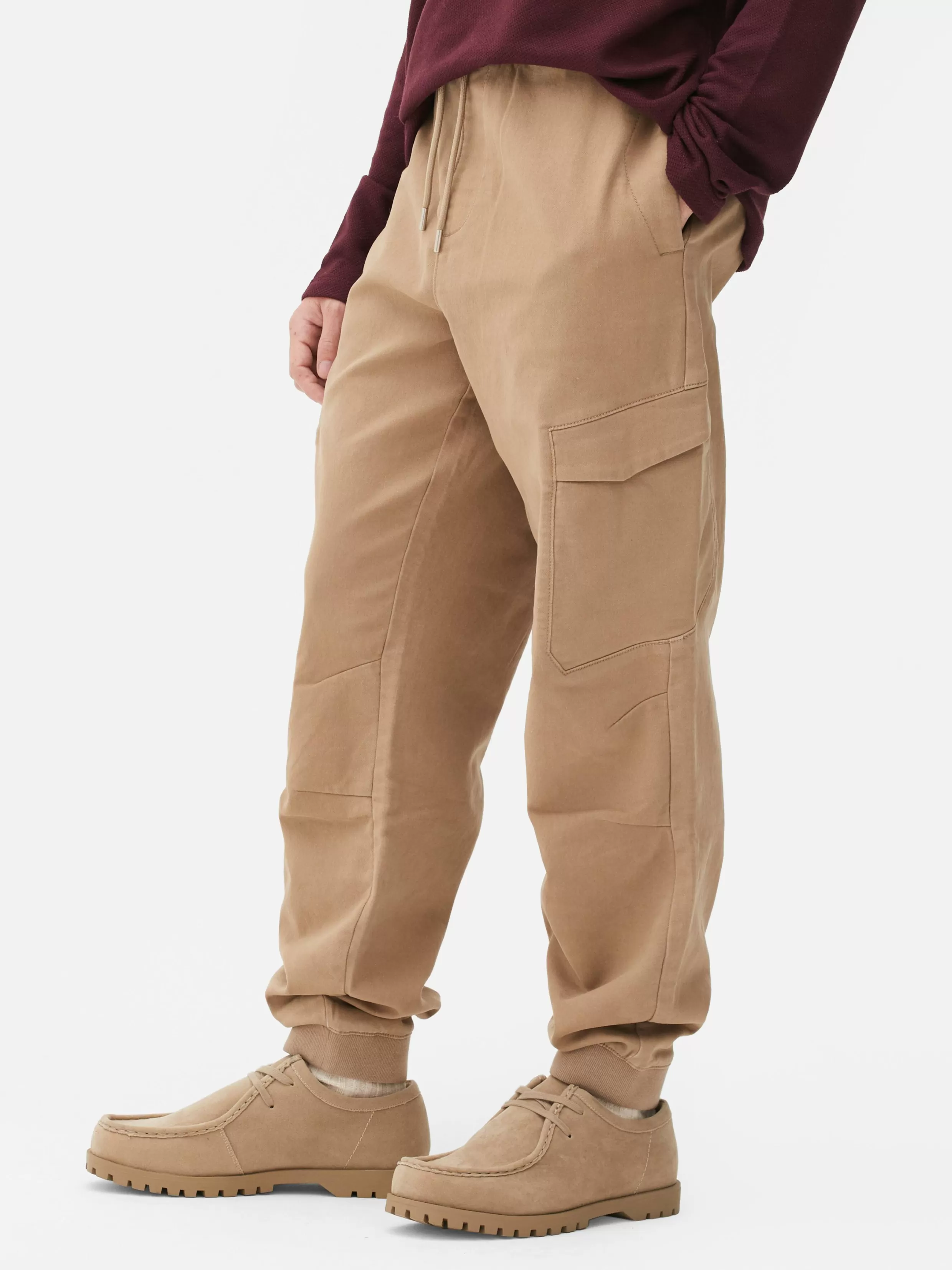 Online Relaxed Fit Stretch Cargo Joggers Pants