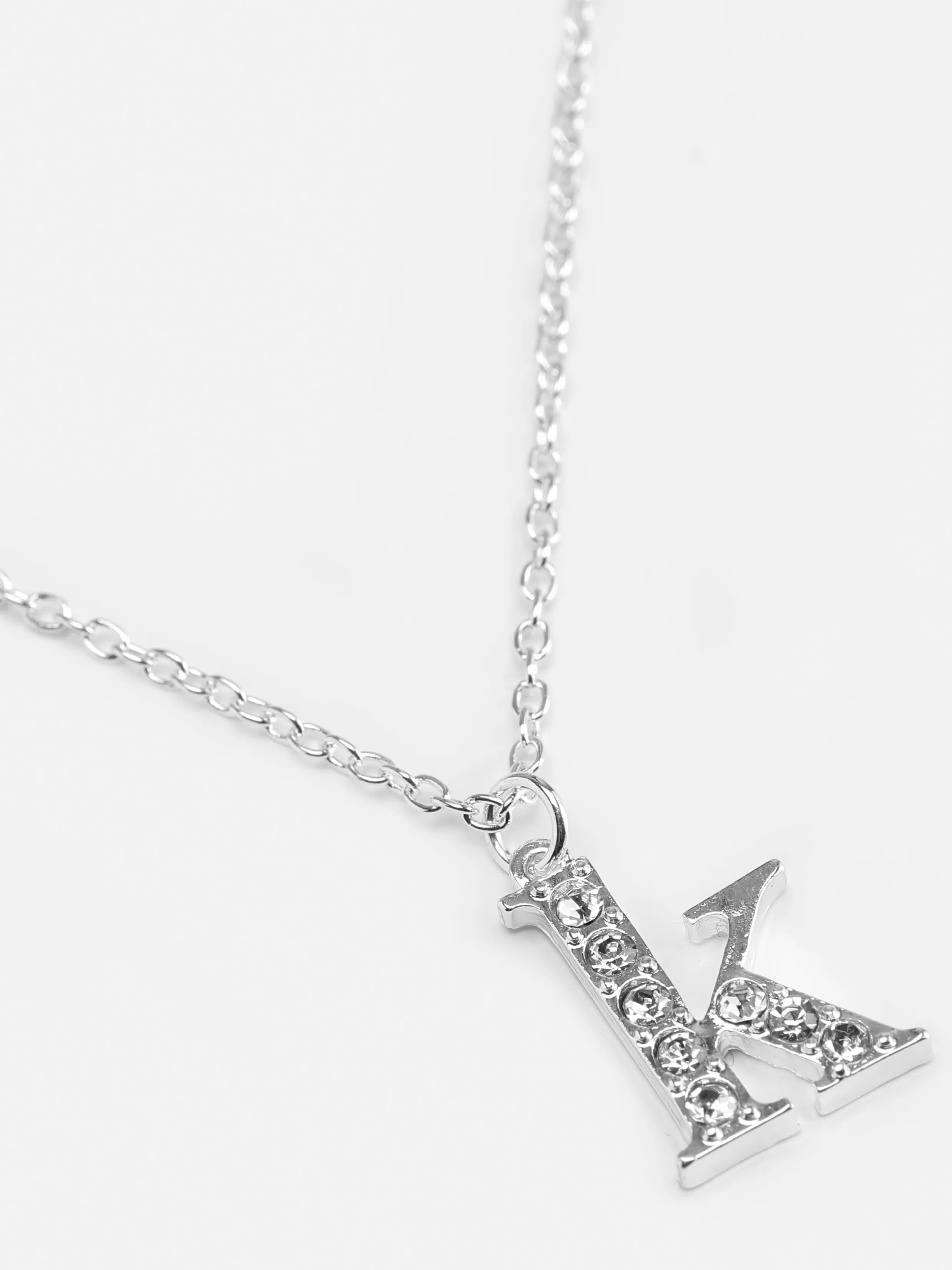 Best Sale Rhinestone Initial Pendant Necklace Women Jewelry