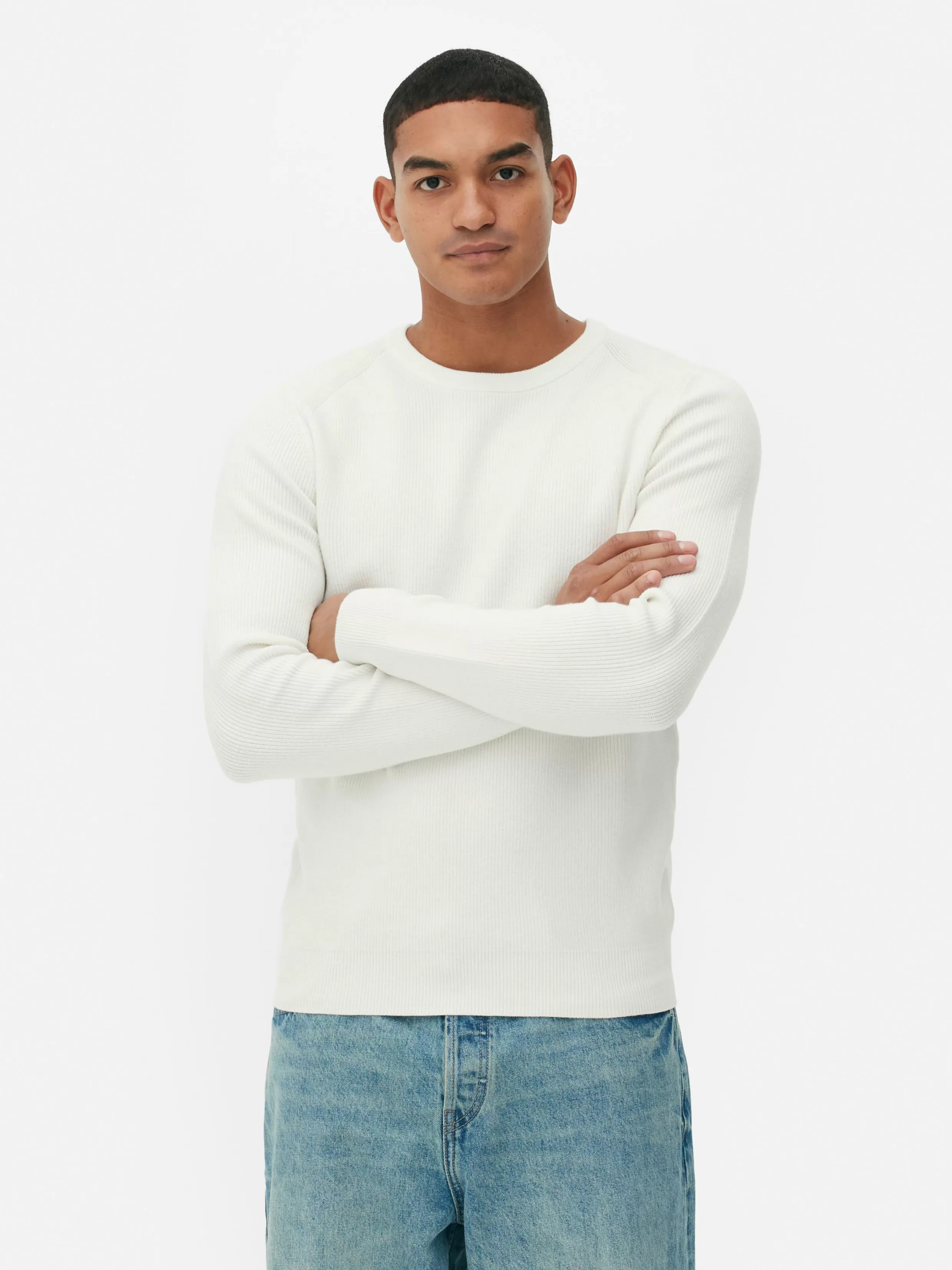 Best Sale Ribbed Crew Neck Sweater Sweaters And Cardigans