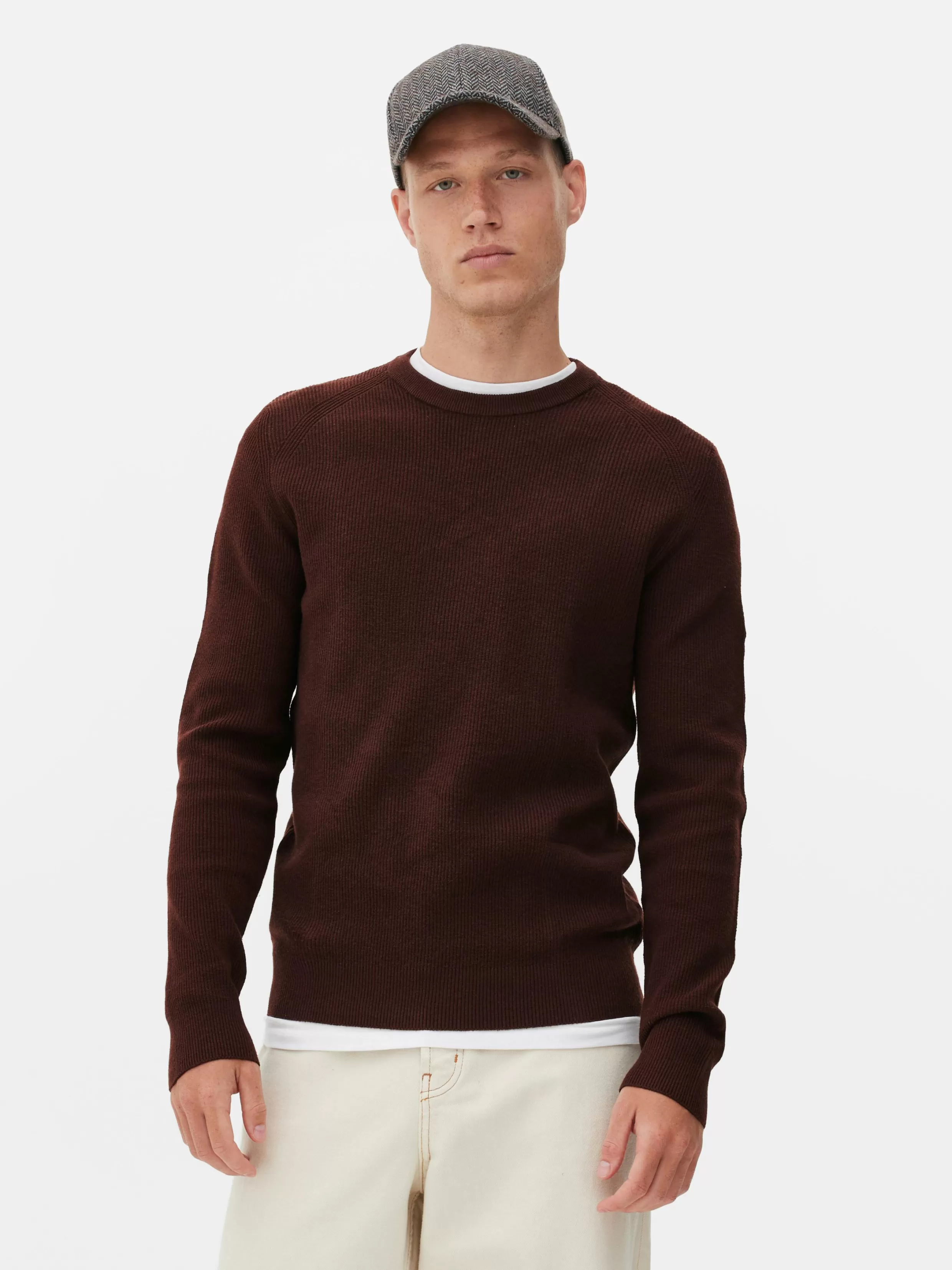 Store Ribbed Crew Neck Sweater Sweaters And Cardigans