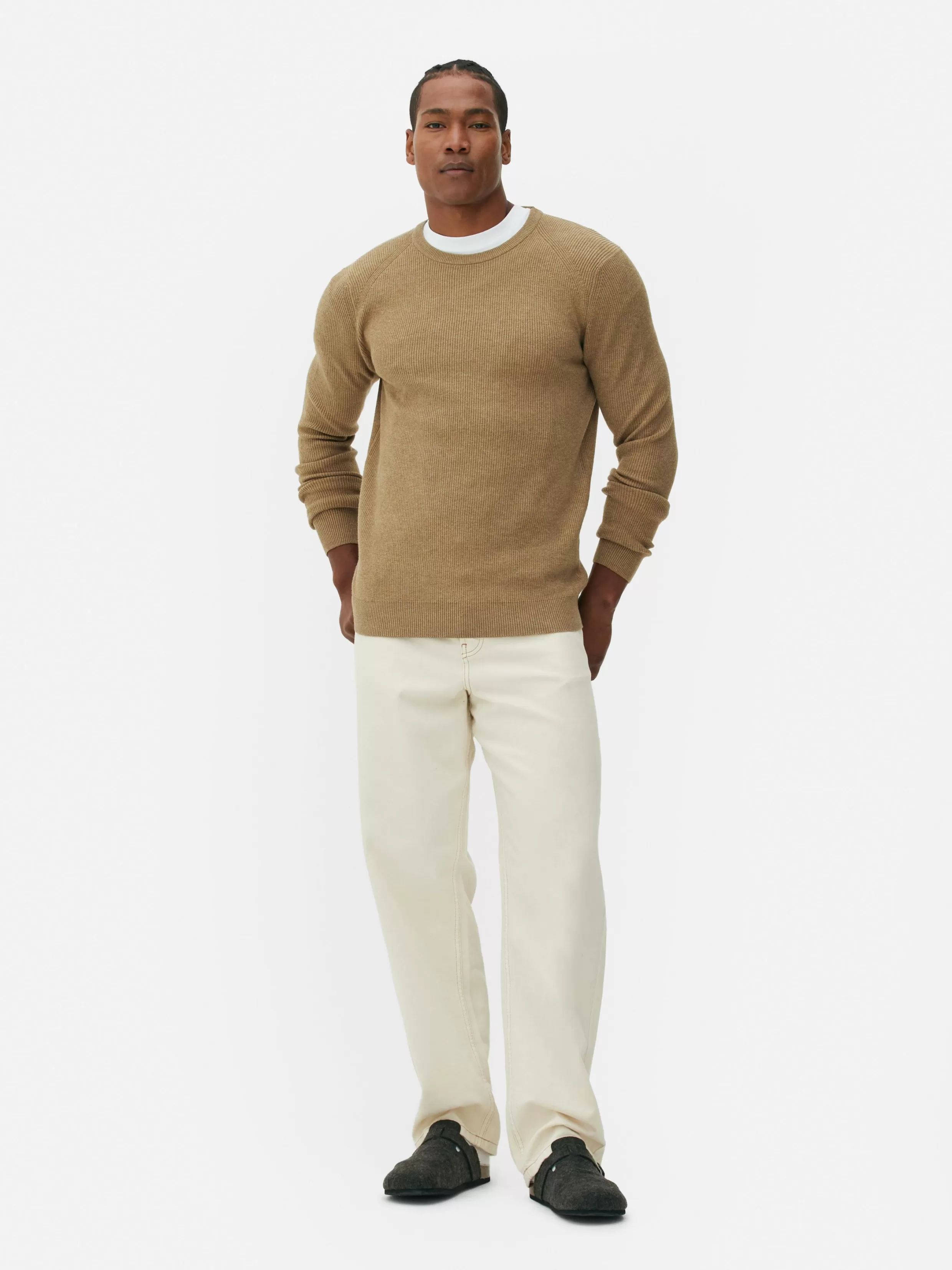 Best Ribbed Crew Neck Sweater Sweaters And Cardigans