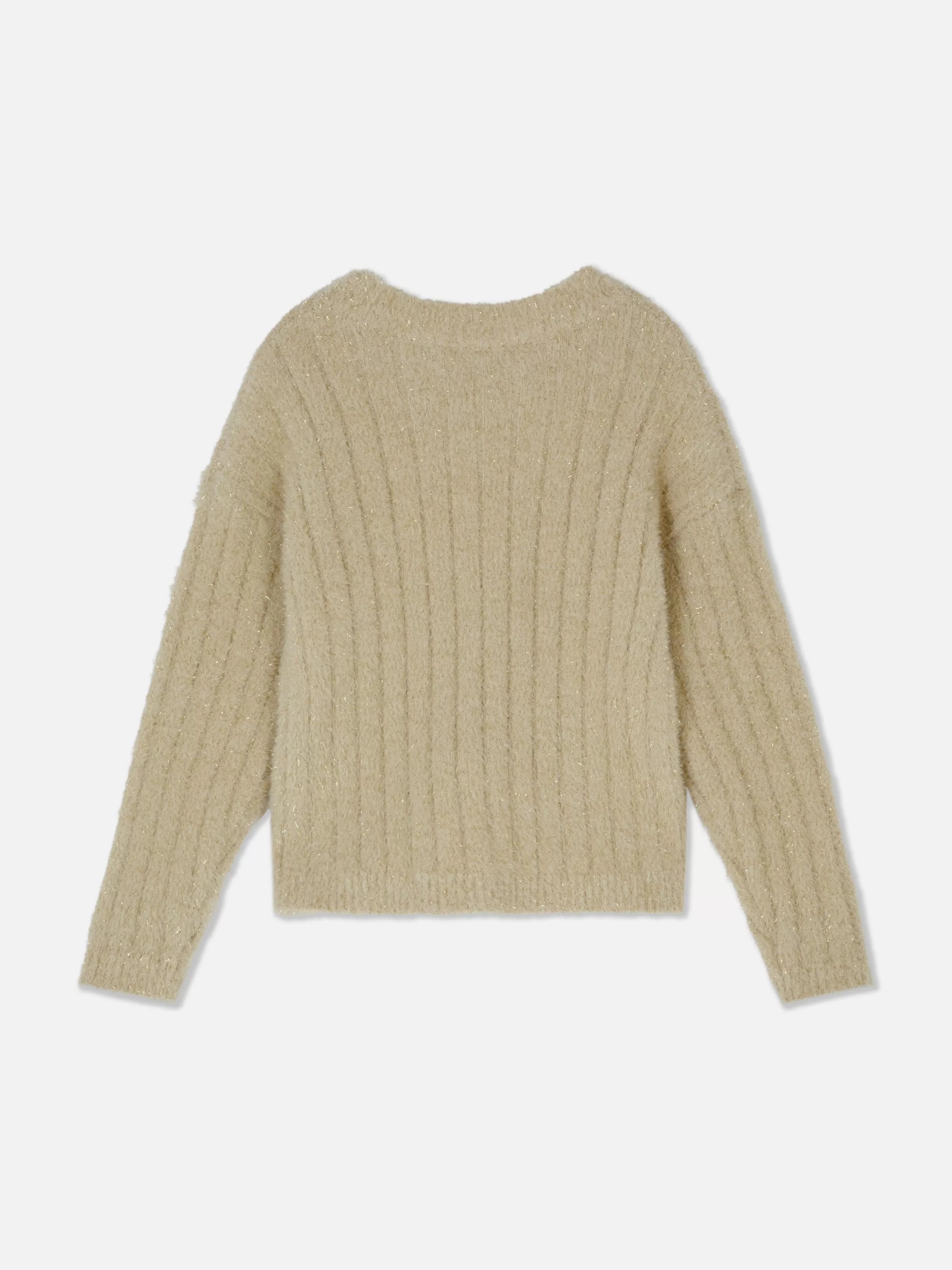 Best Sale Ribbed Tinsel Sweater Kids Sweaters And Cardigans