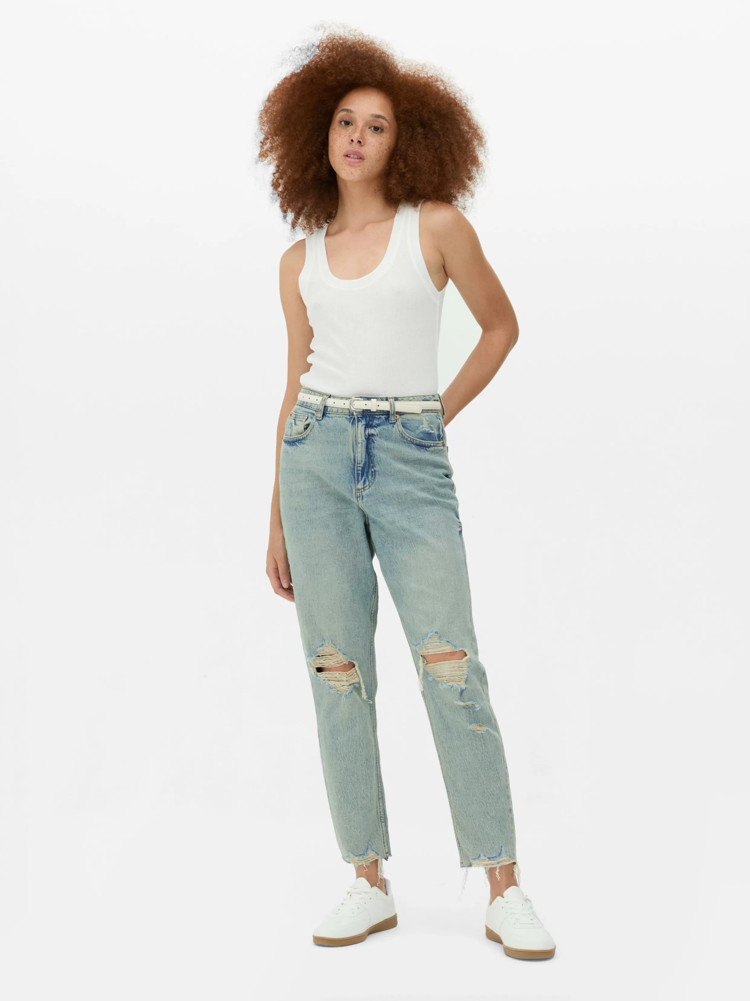 Outlet Ripped Denim Mom Jeans Women Denim | Jeans