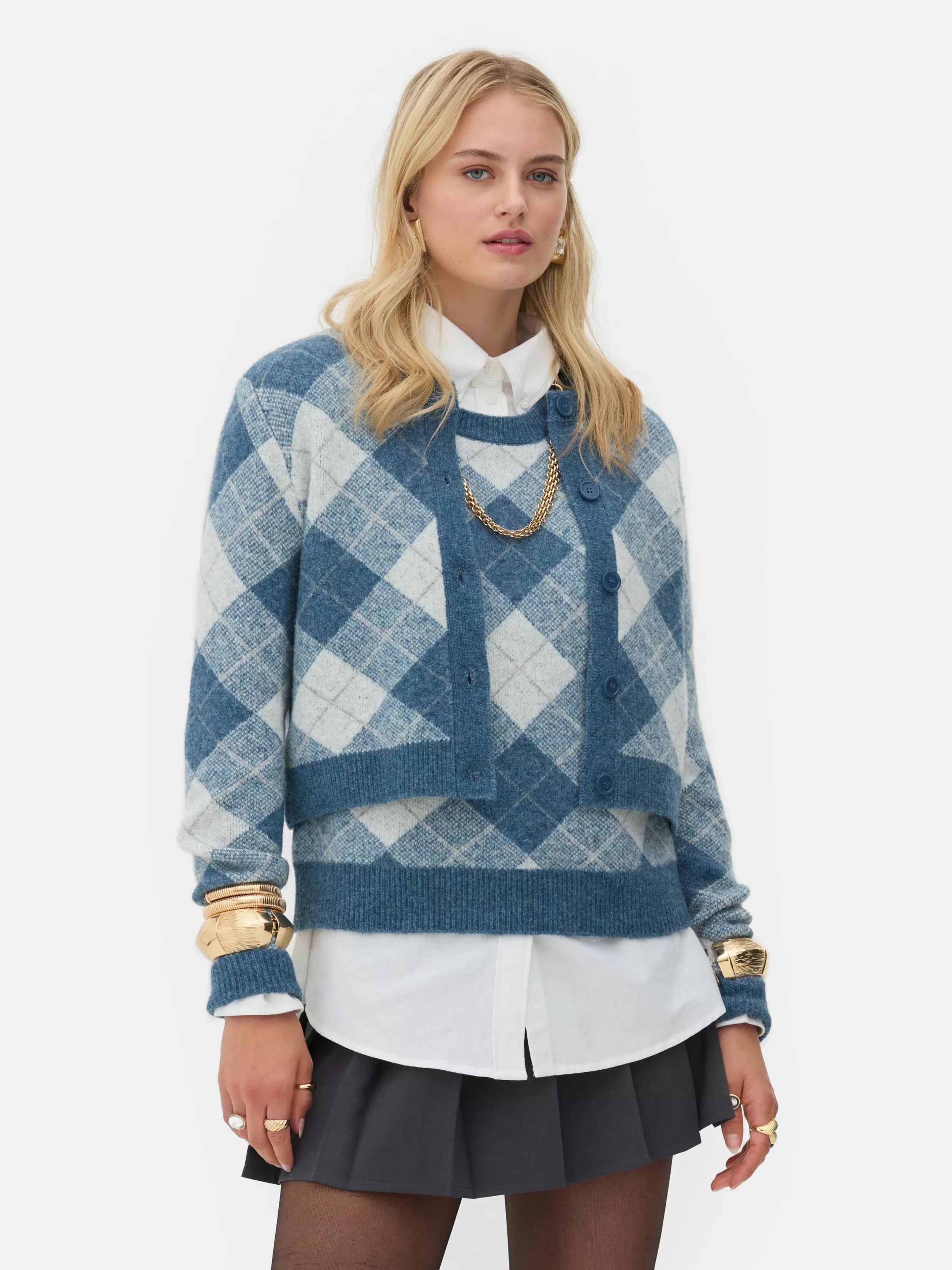 Best Sale Rita Ora Argyle Sweater Women Sweaters And Cardigans