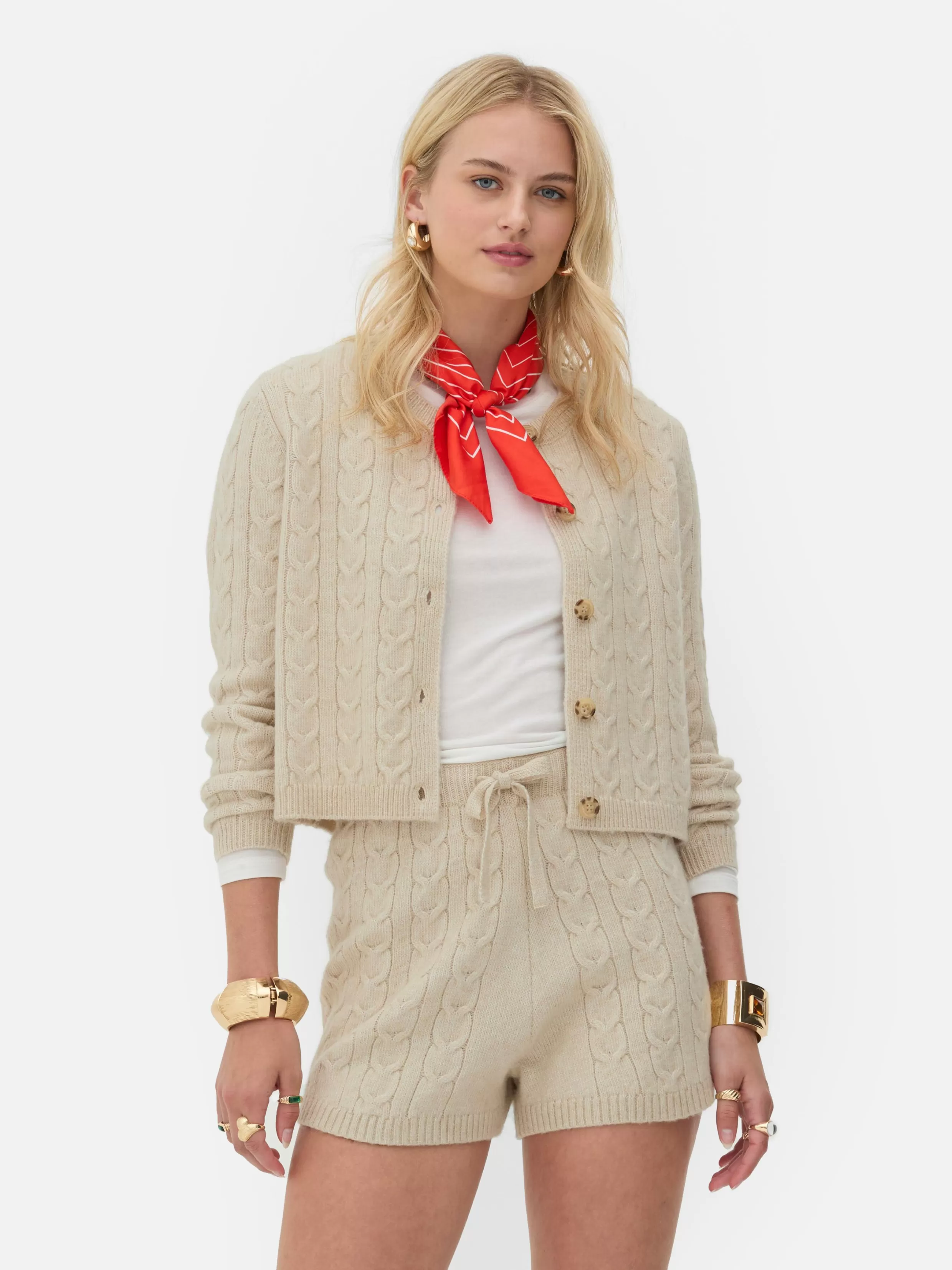 Hot Rita Ora Cable Knit Cardigan Women Sweaters And Cardigans