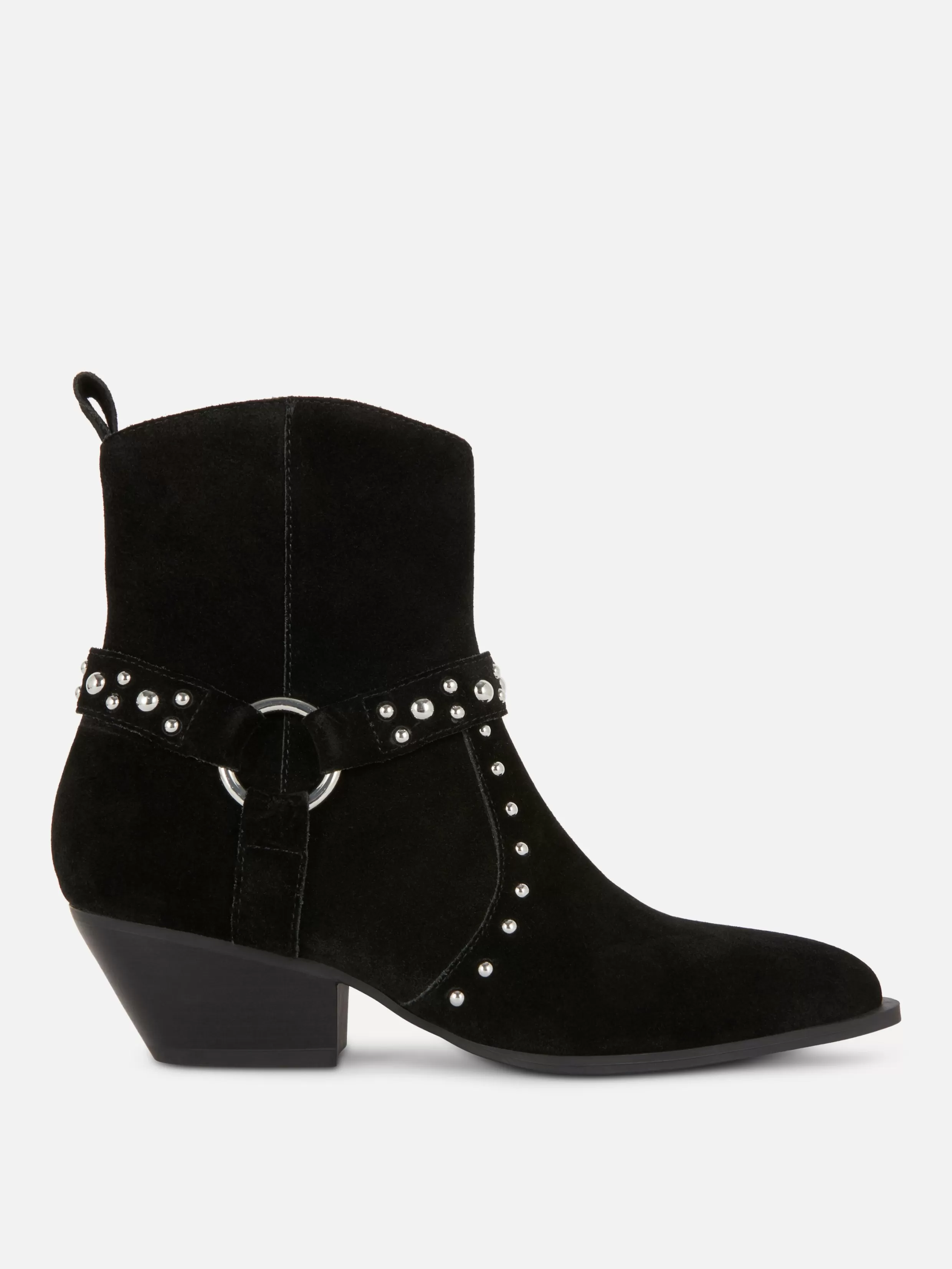 Discount Rita Ora Faux Suede Studded Ankle Boots Women Boots