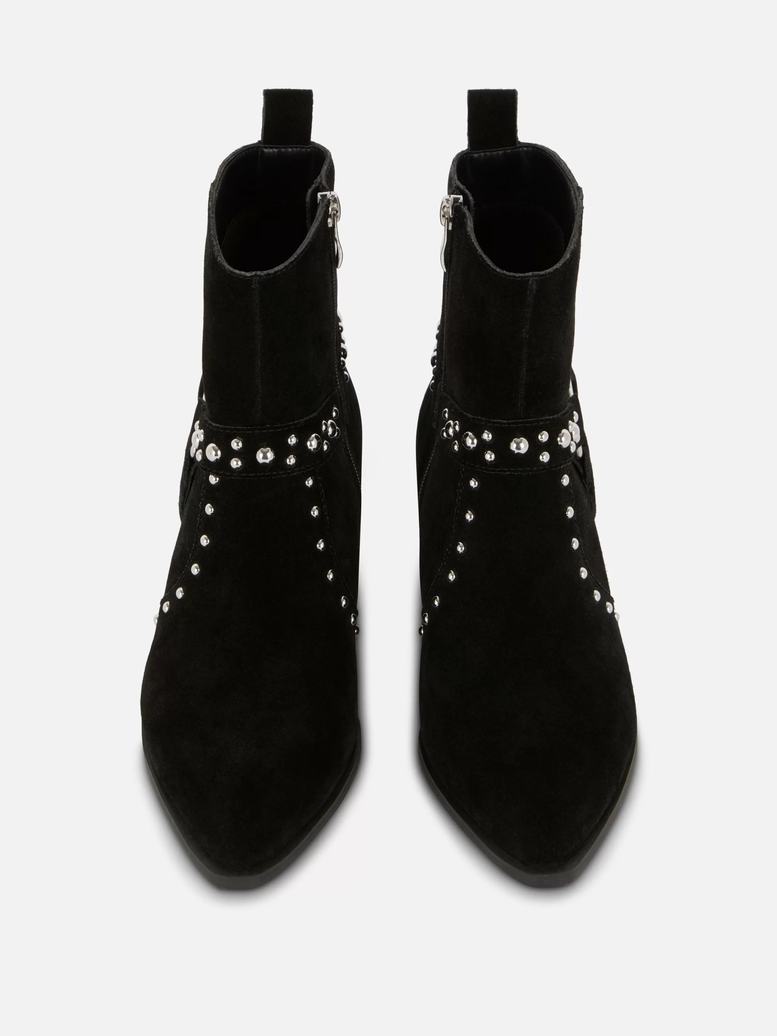 Discount Rita Ora Faux Suede Studded Ankle Boots Women Boots