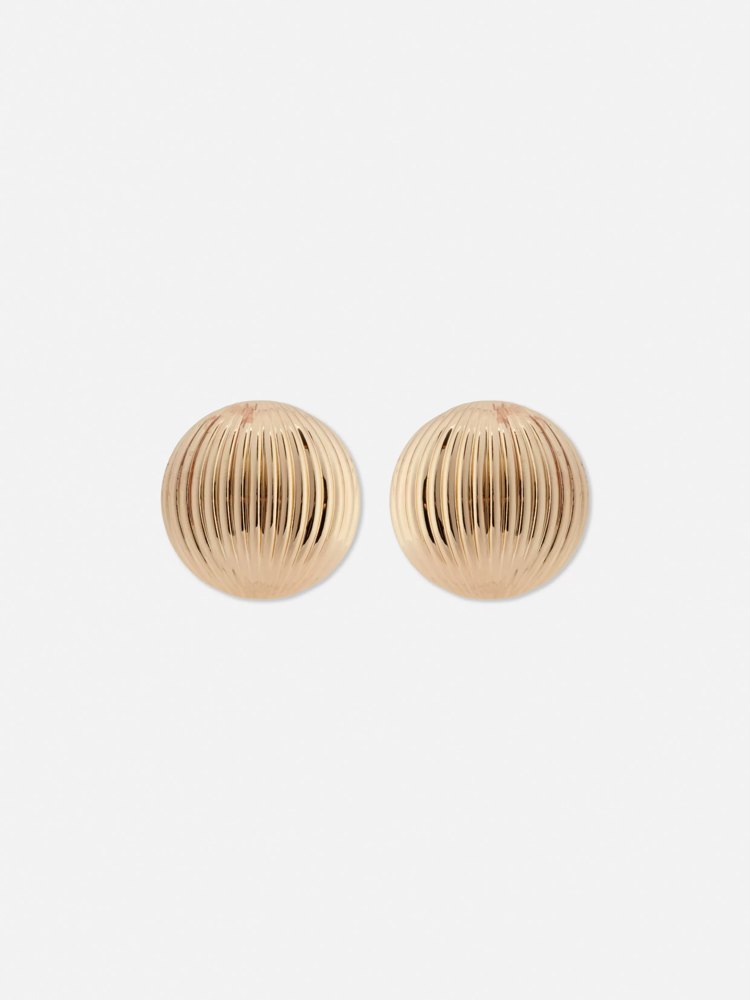 Cheap Rita Ora Large Ridged Stud Earrings Women Jewelry