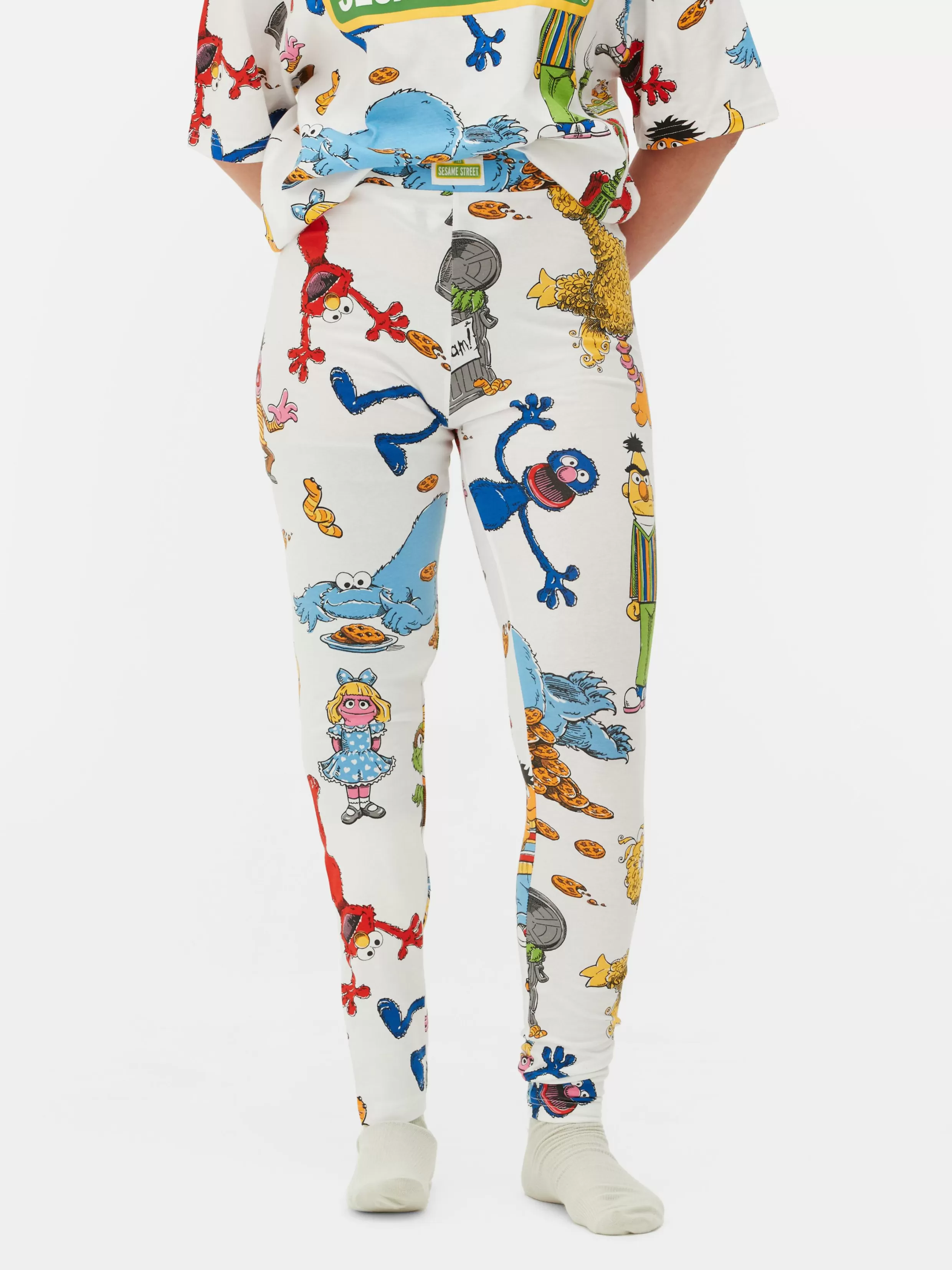 Clearance Sesame Street Pajama Leggings Women Pajama Bottoms