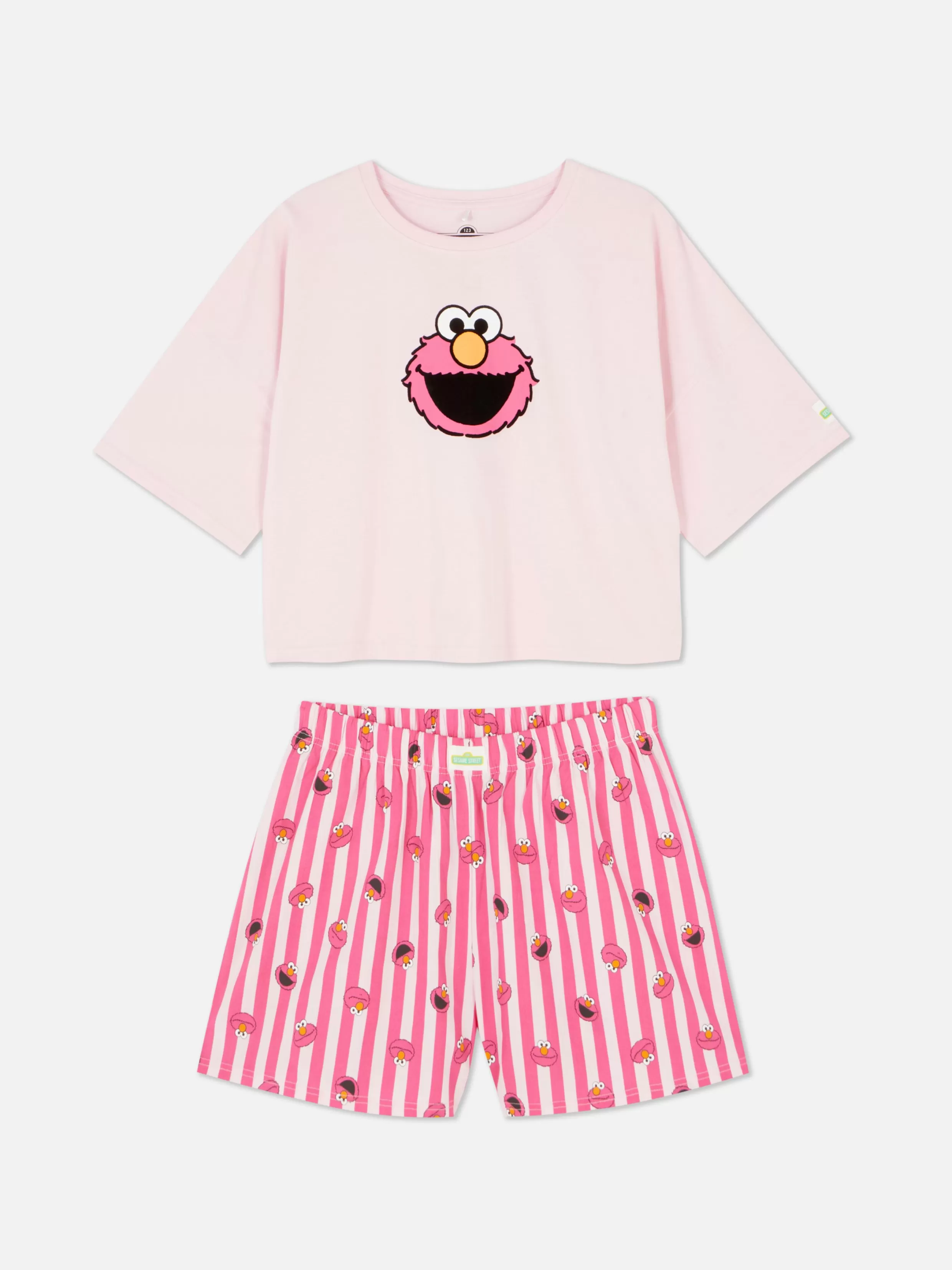 Sale Sesame Street Shorts Pajama Set Women Pajama Sets