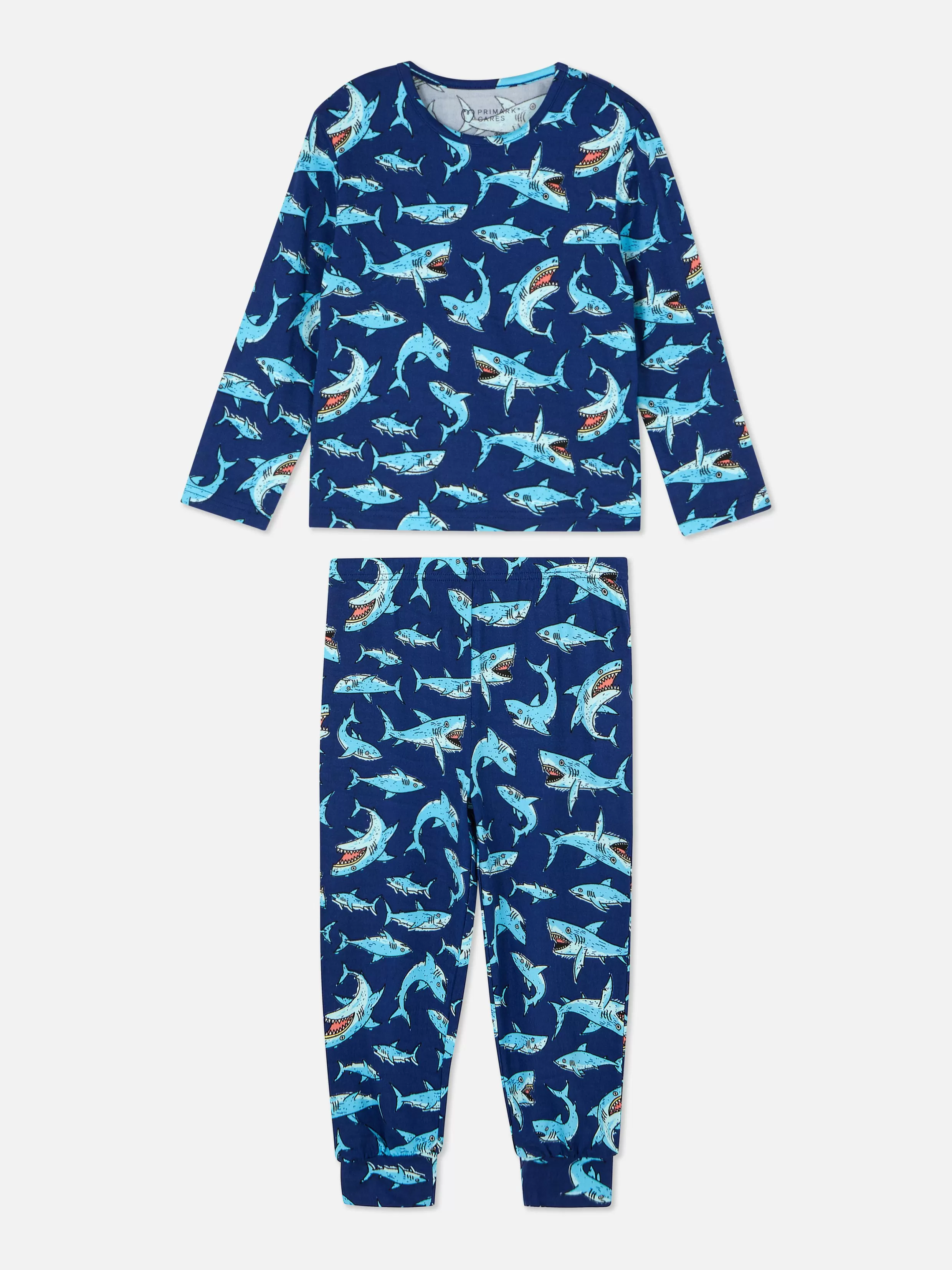 Hot Shark Long Sleeve Pajama Set Kids/BOY Pajamas And Sleepwear