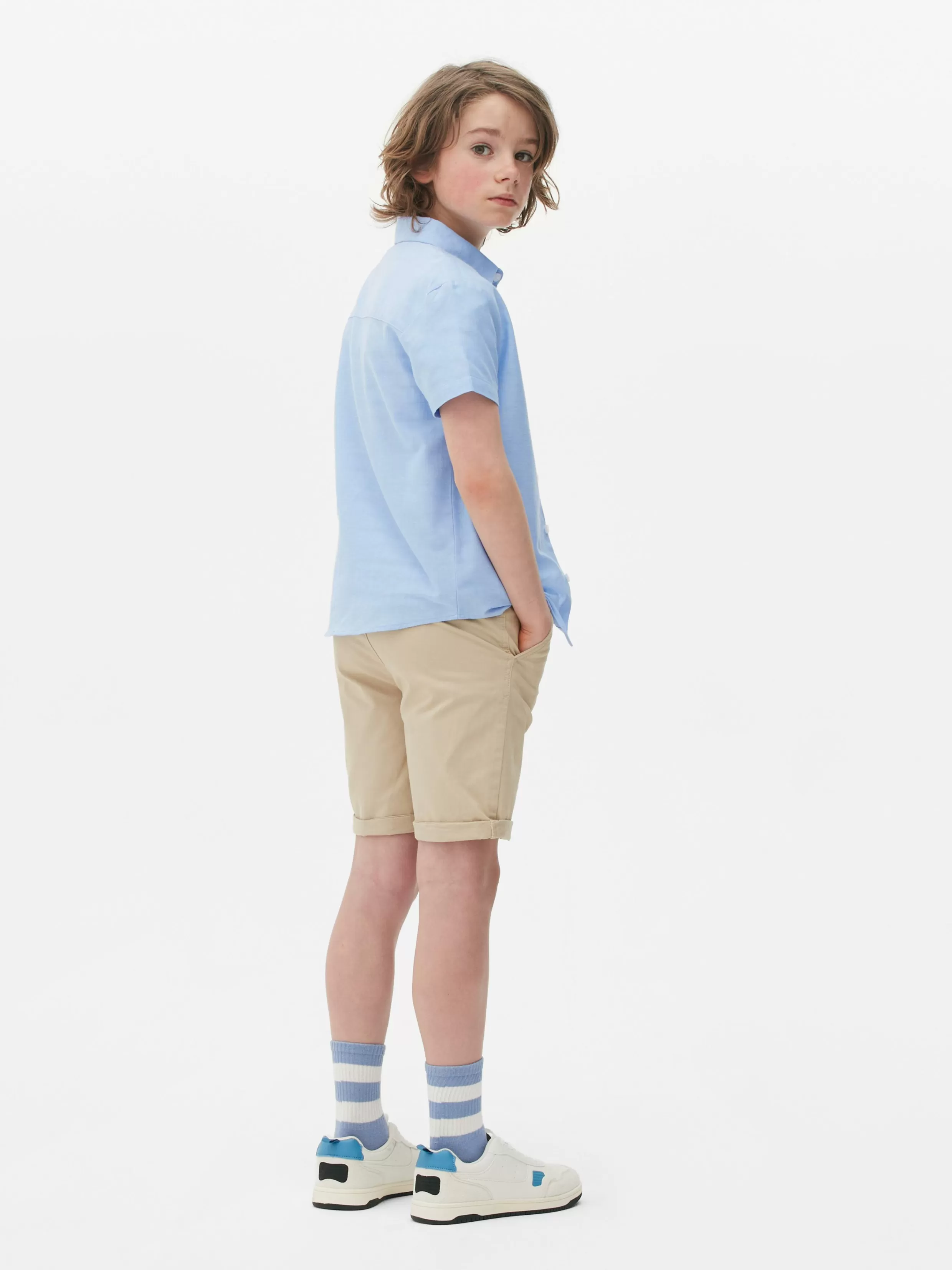 Outlet Short Sleeve Oxford Shirt Kids/BOY Shirts