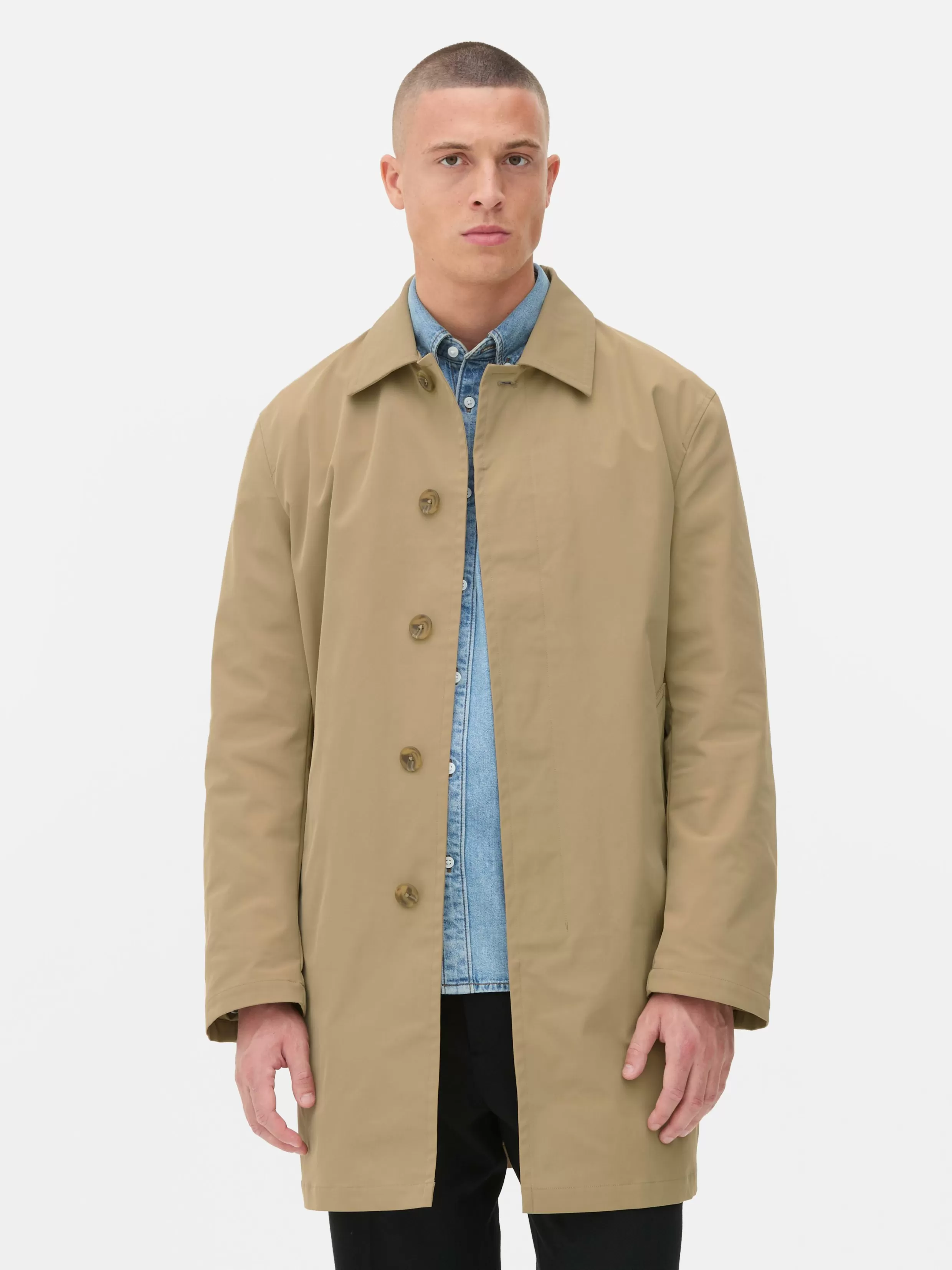 Flash Sale Single-Breasted Long Raincoat Coats And Jackets