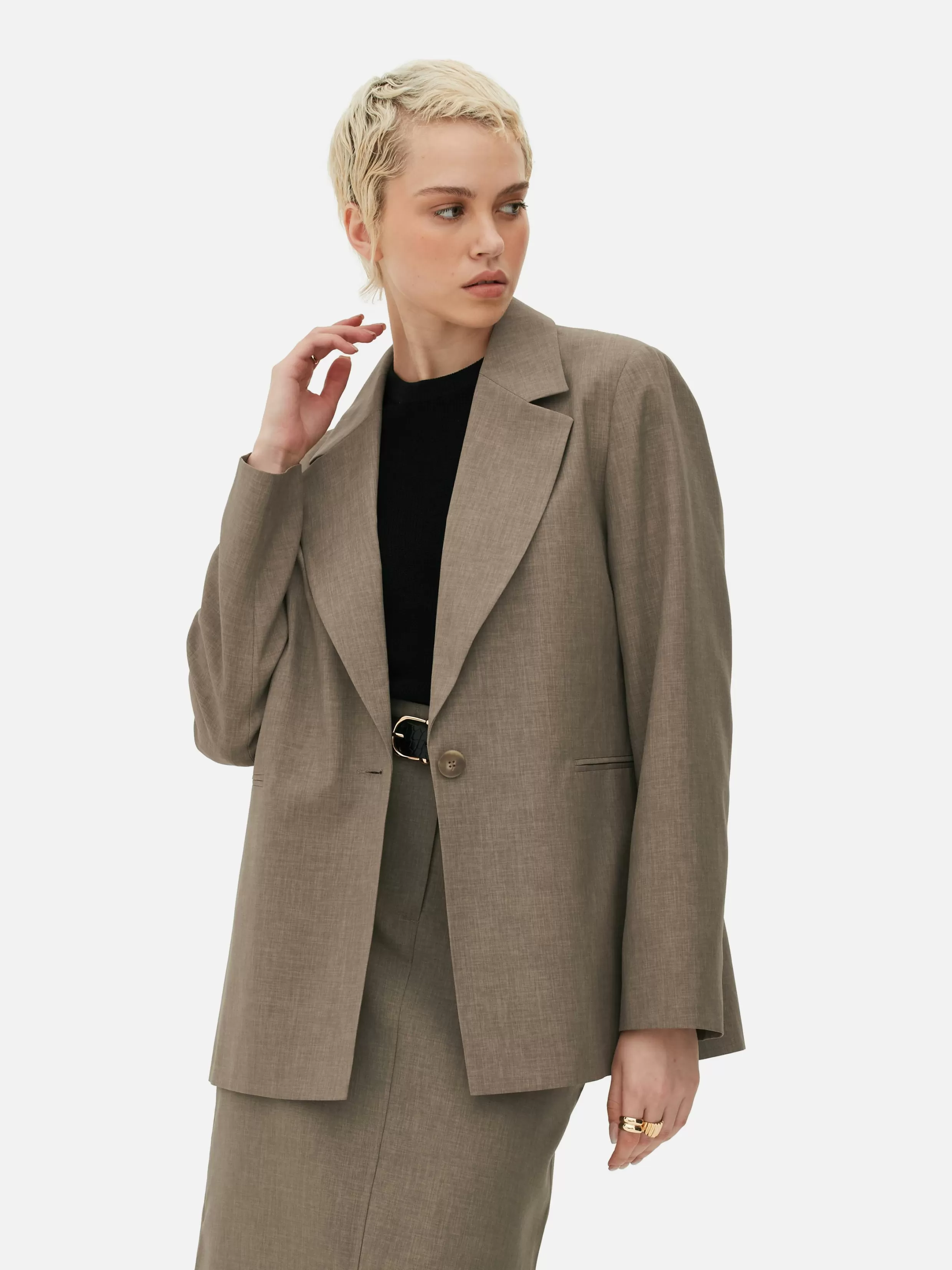 Best Sale Single-Breasted Oversized Blazer Women Blazers