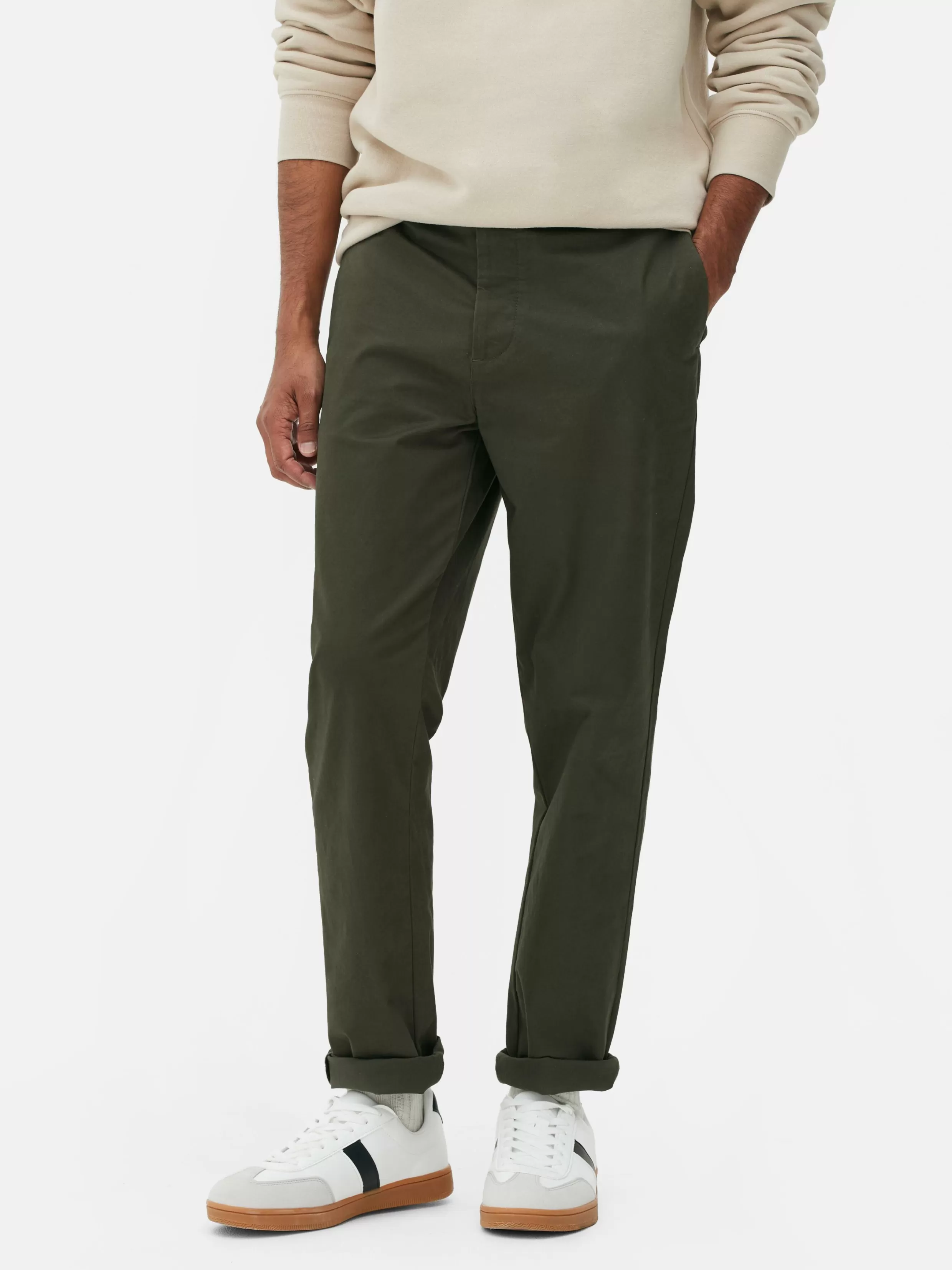 Discount Slim Fit Stretch Chinos Pants