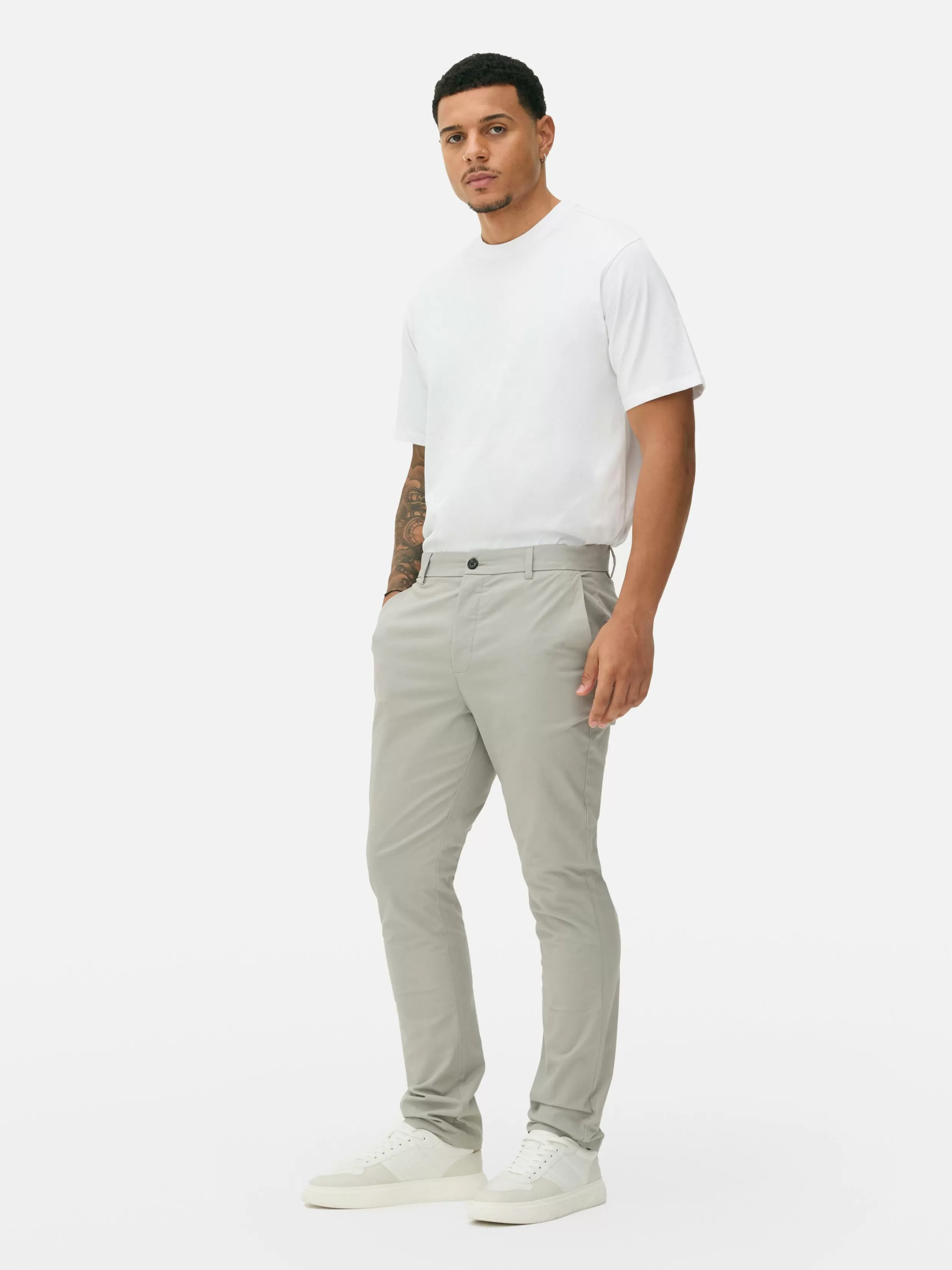 Discount Slim Stretch Chinos Pants