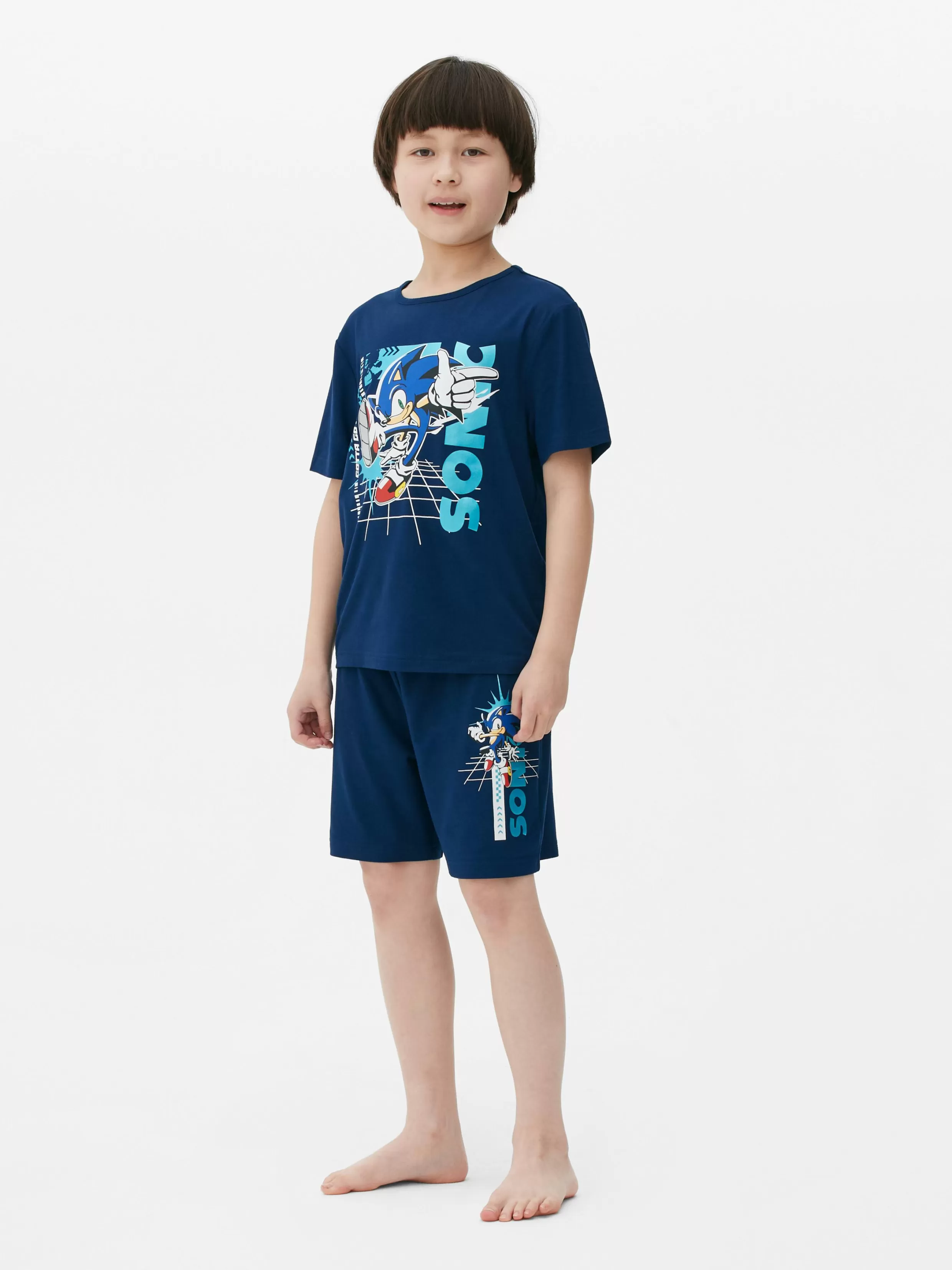 Outlet Sonic The Hedgehog T-Shirt And Shorts Pajama Set Kids/BOY Pajamas And Sleepwear