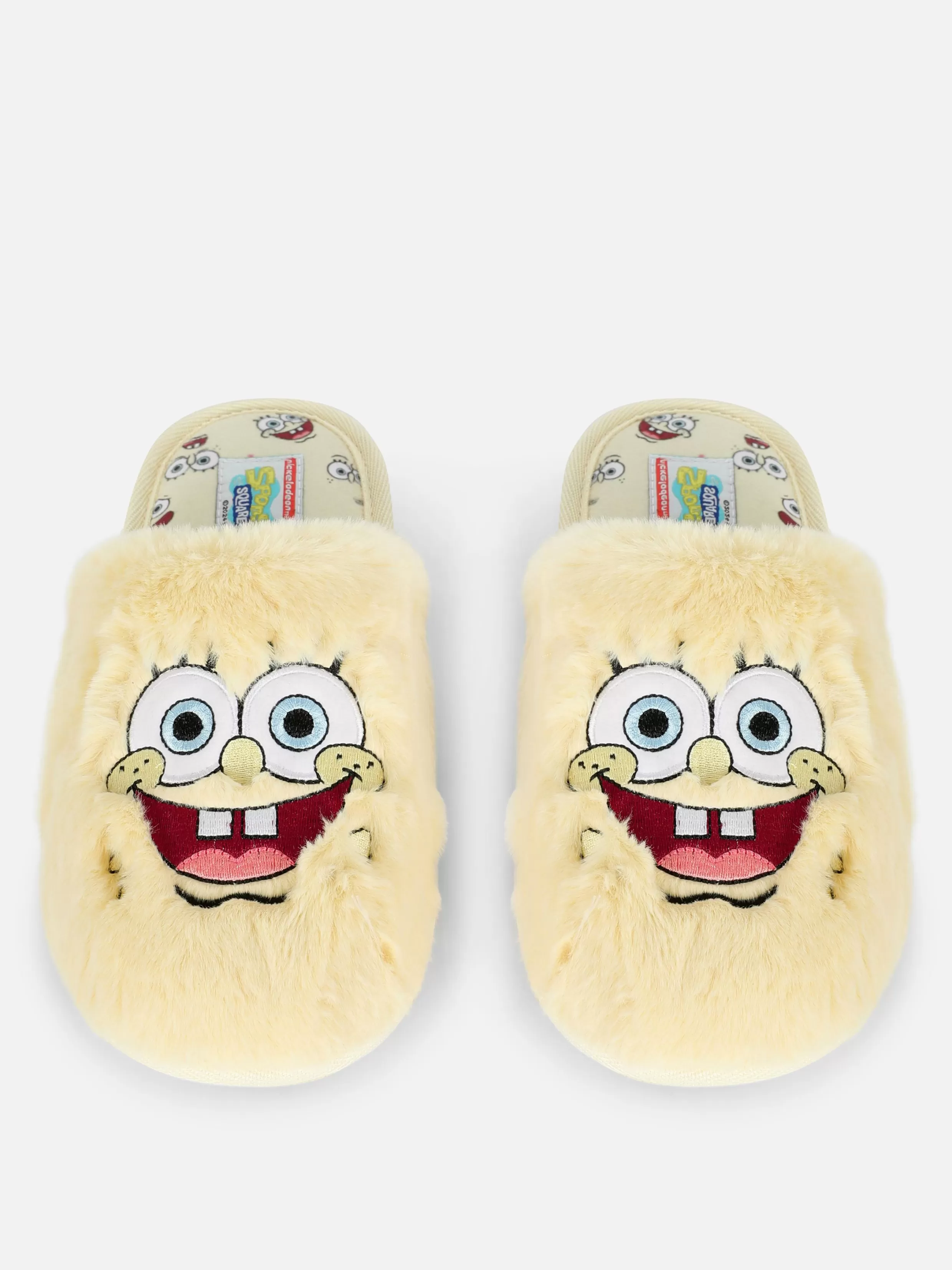 Online SpongeBob SquarePants Fluffy Slippers Women Slippers