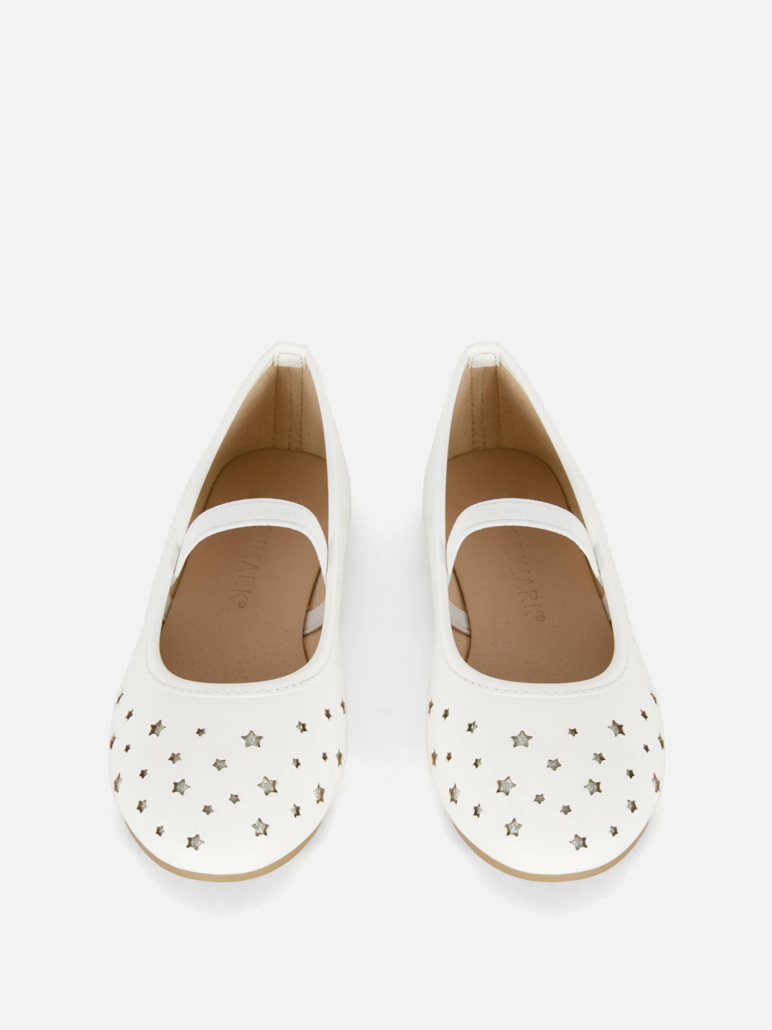 Online Star Laser Cut Ballet Pumps Kids Flats