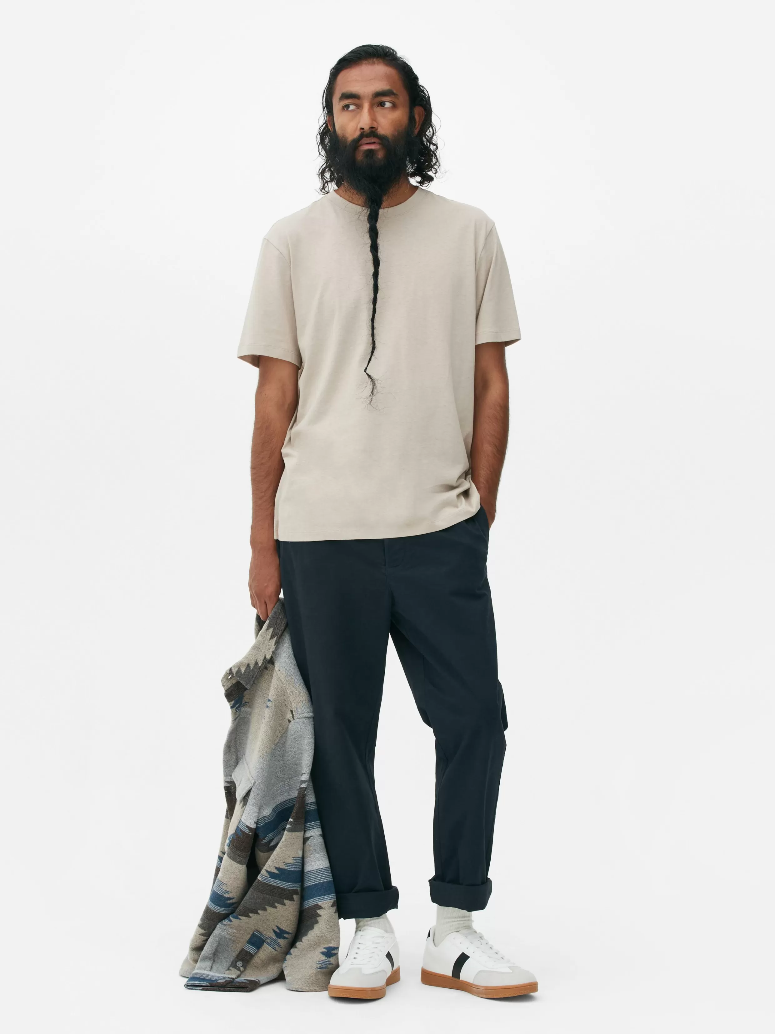 Cheap Straight Fit Chinos Pants