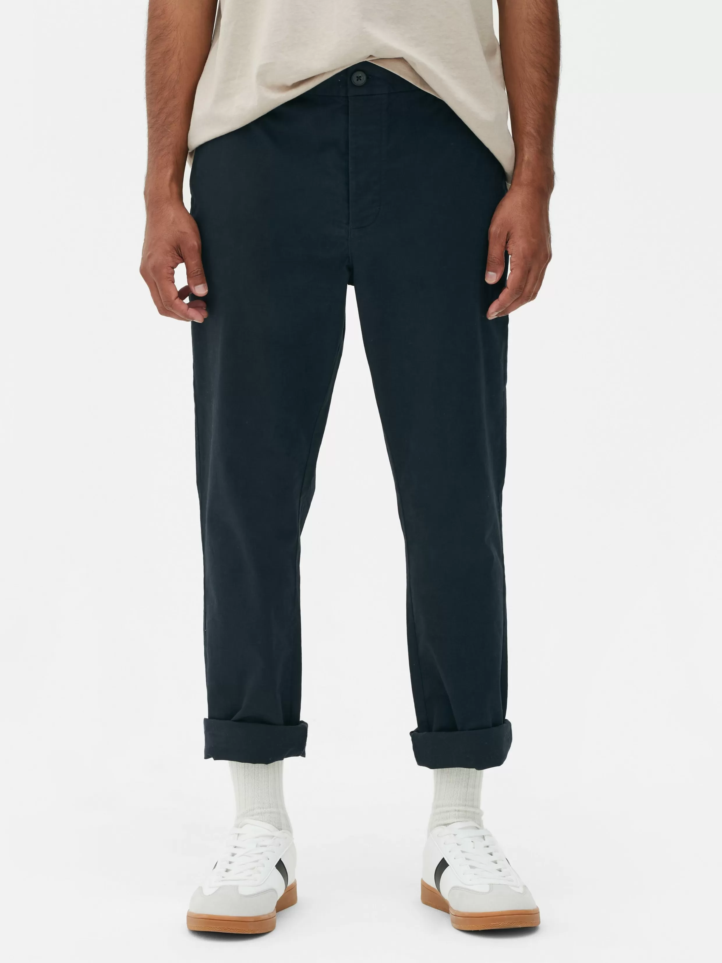 Cheap Straight Fit Chinos Pants