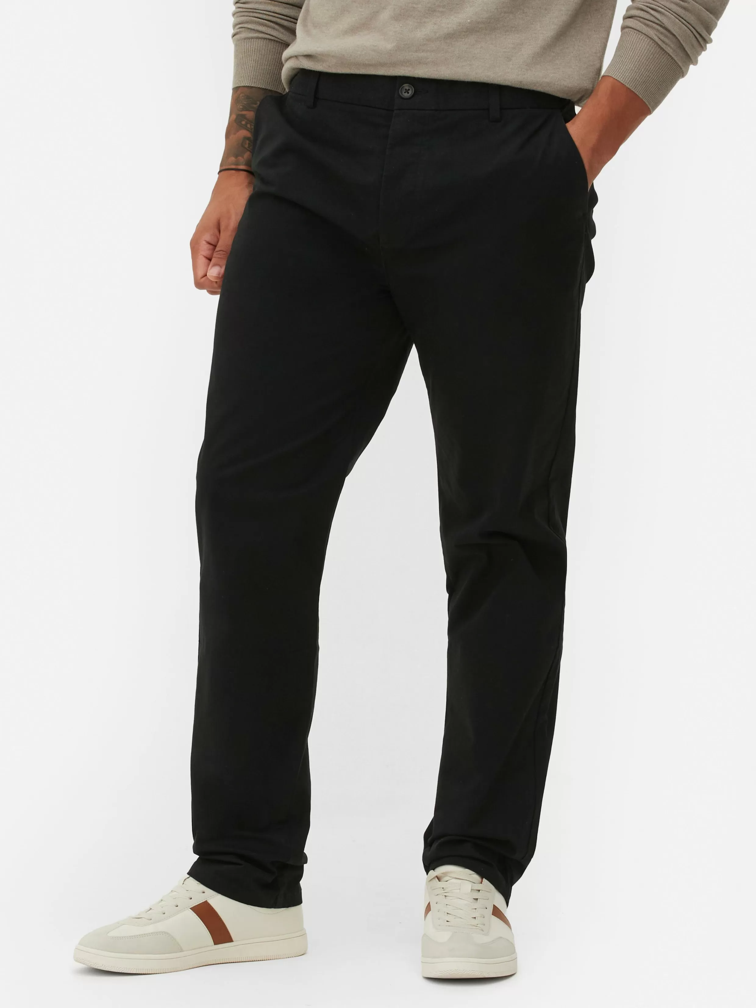 Discount Straight Leg Stretch Chinos Pants