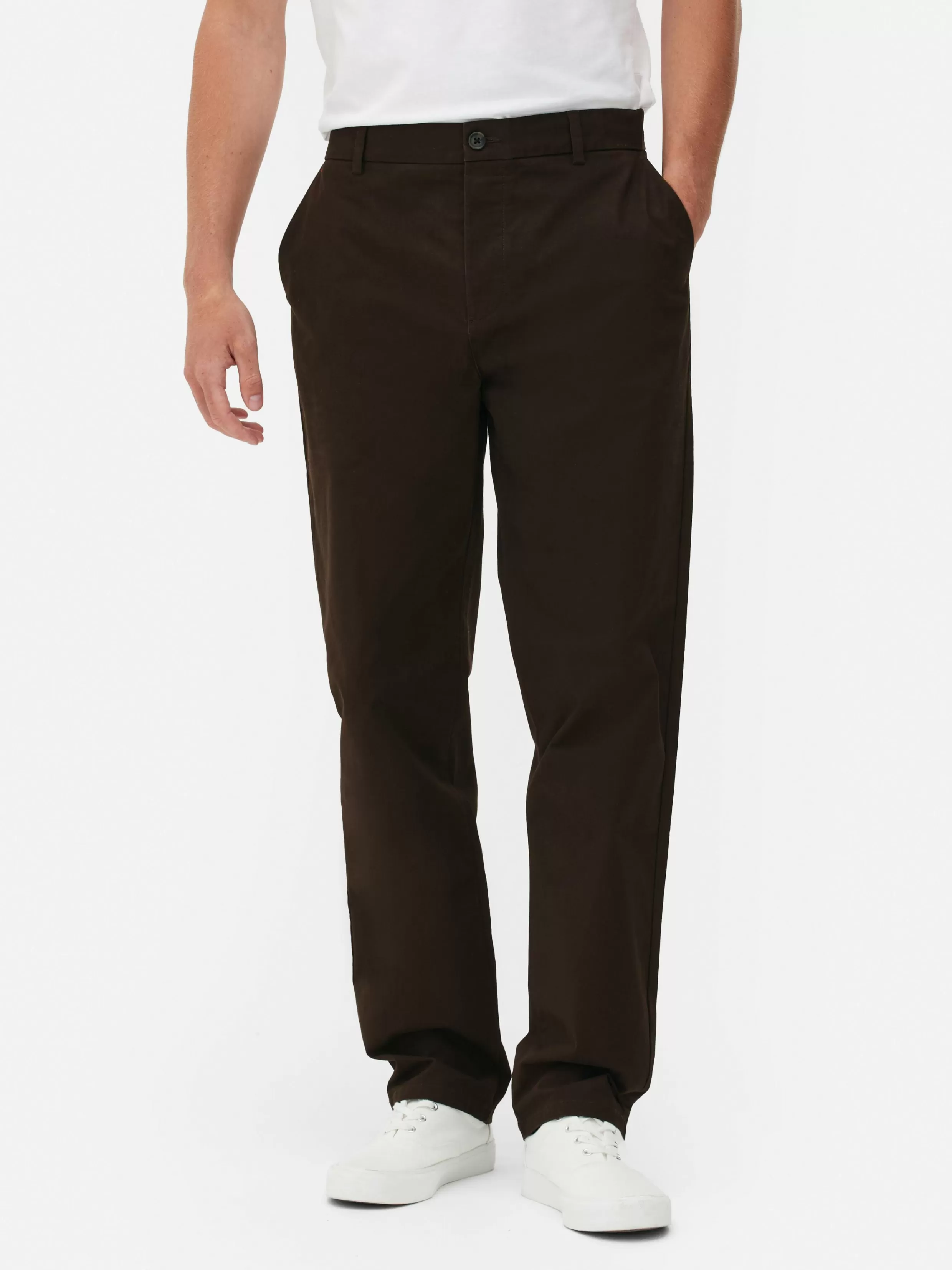 Online Straight Leg Stretch Chinos Pants