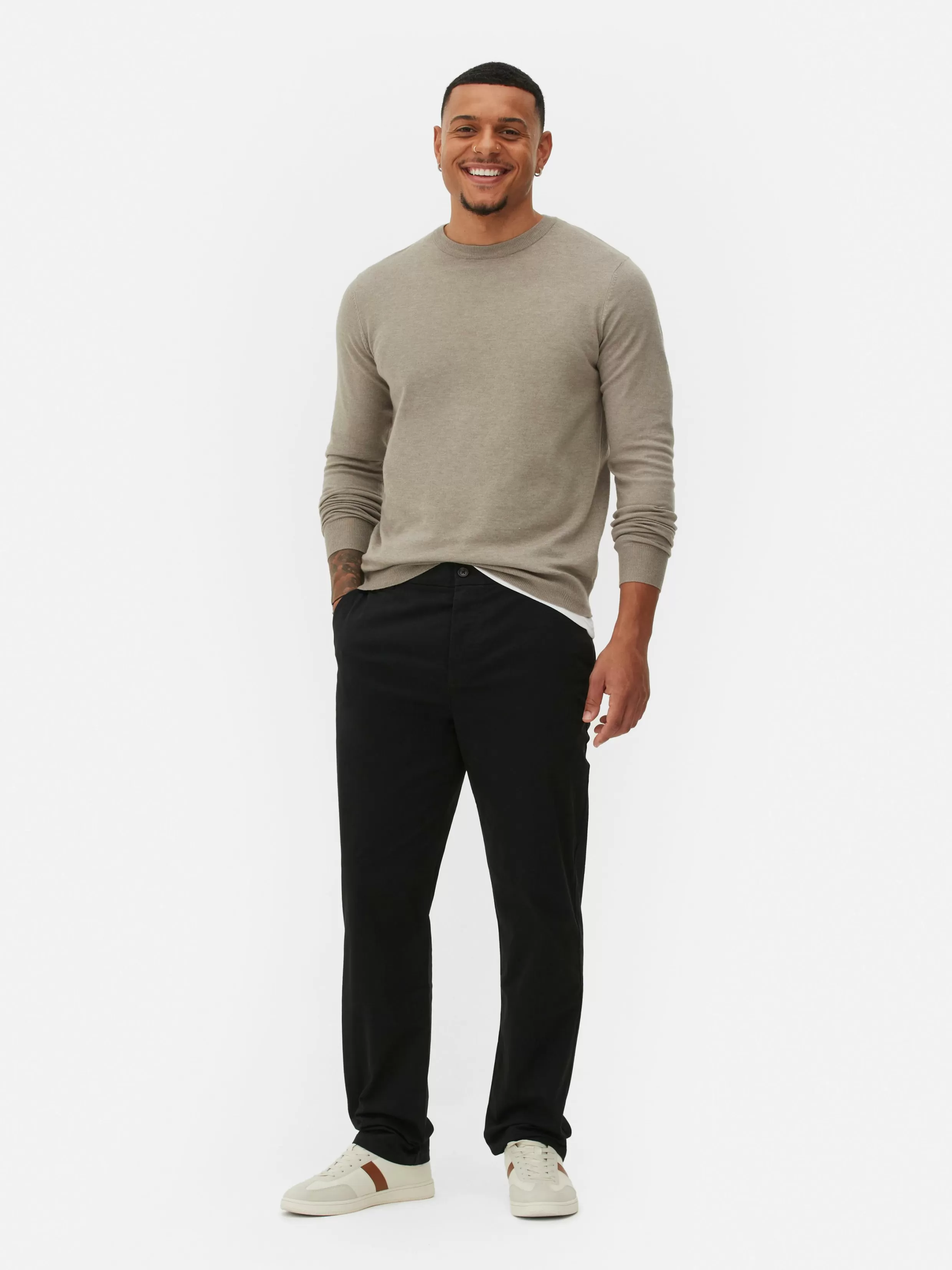 Discount Straight Leg Stretch Chinos Pants