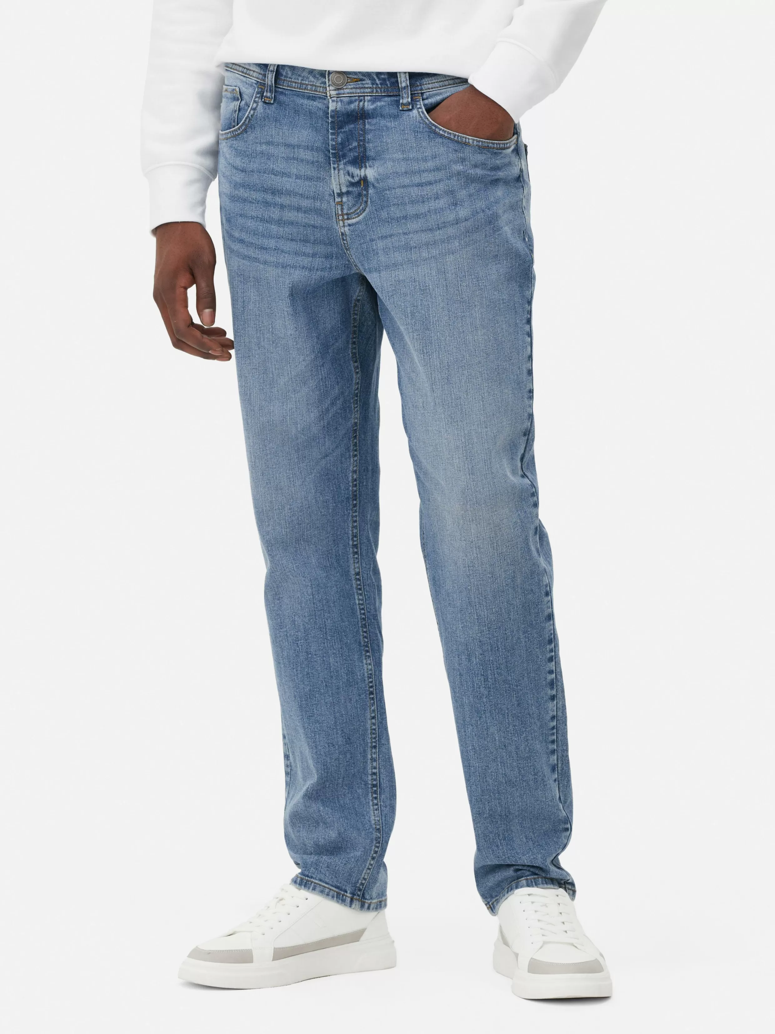 Cheap Stretch Straight Jeans Jeans