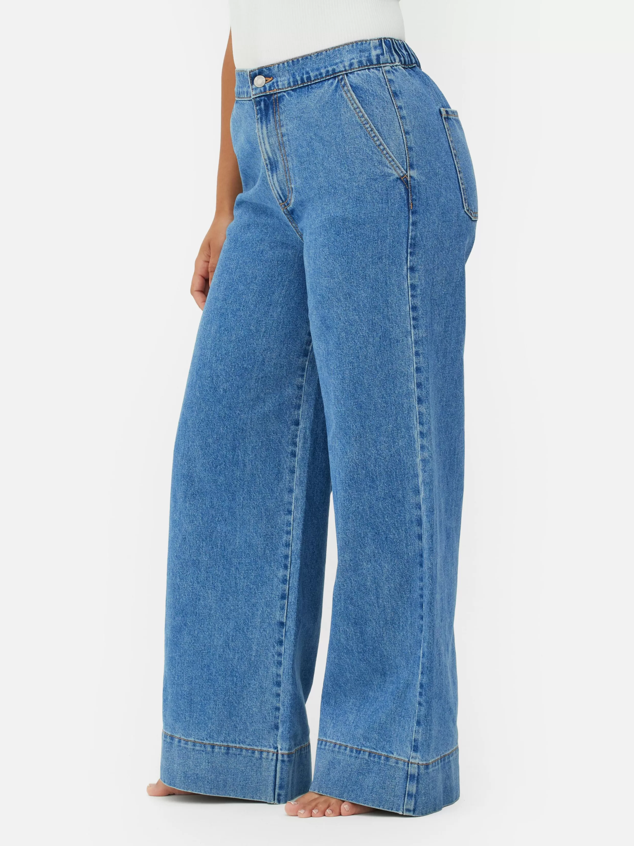 Clearance Stretch Wide Leg Jeans Women Jeans