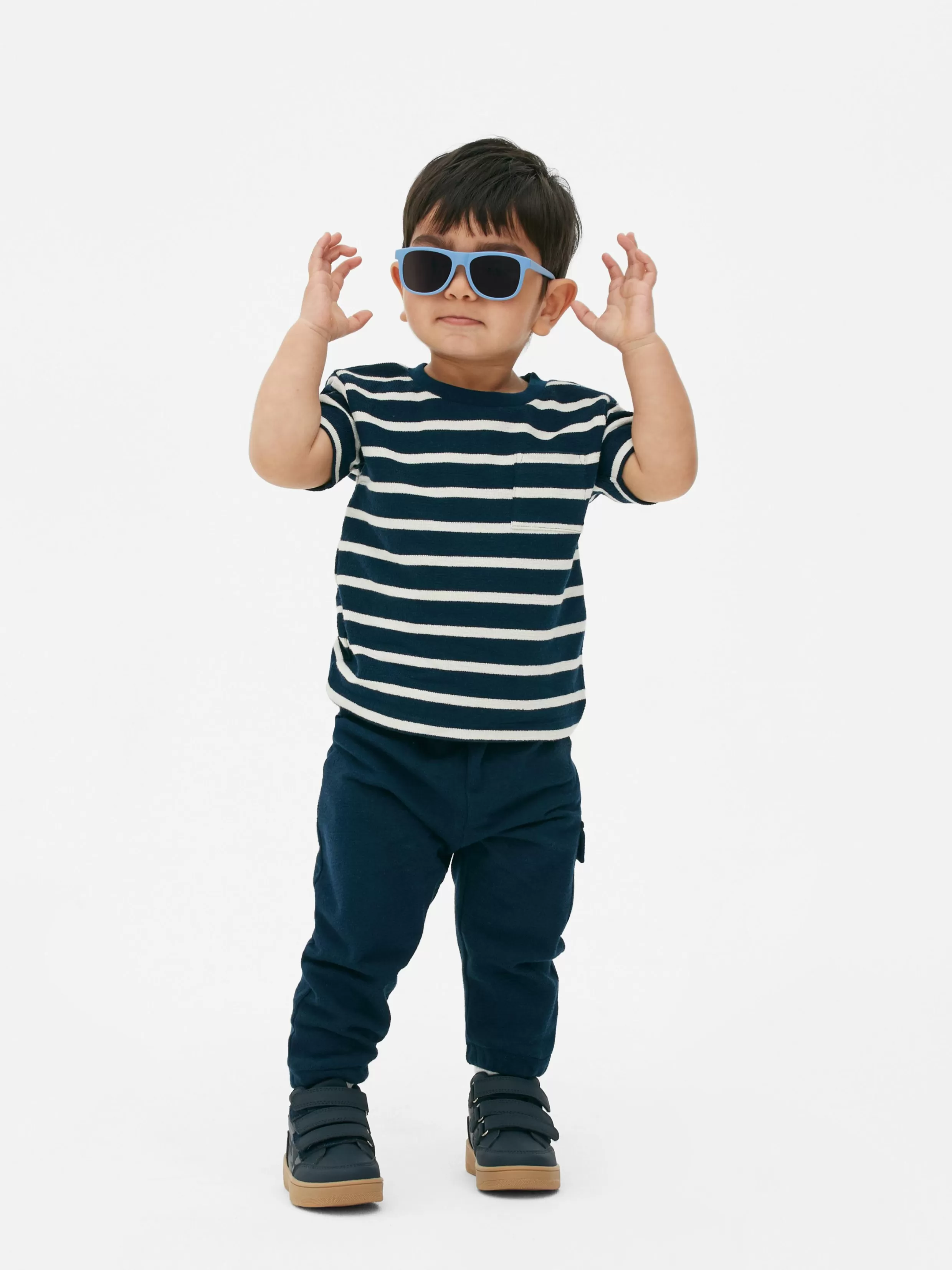 Online Stripe T-Shirt And Cuffed Joggers Set BOY Sets And Outfits