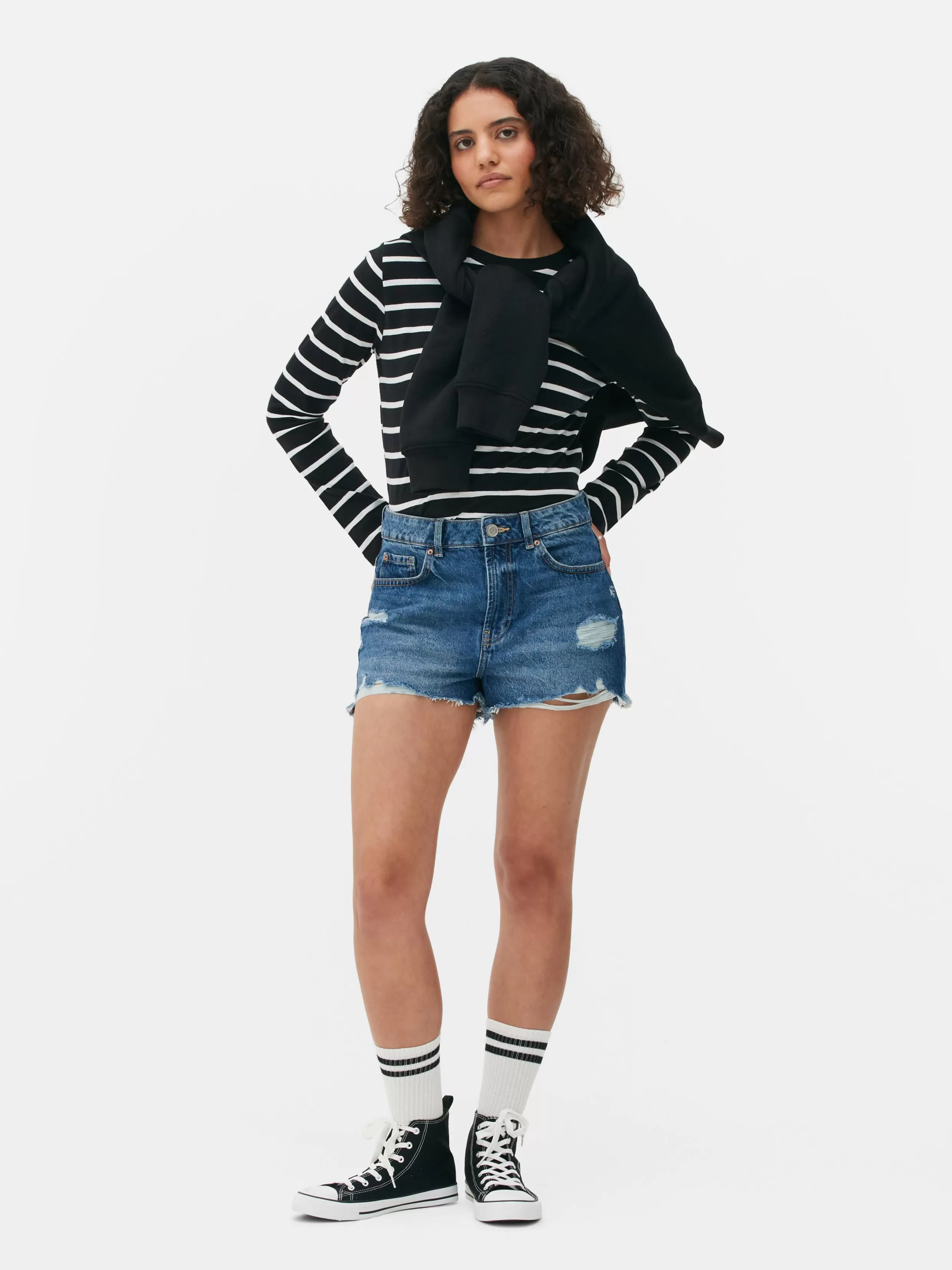 Sale Striped Long Sleeve Top Women Tops And T-Shirts