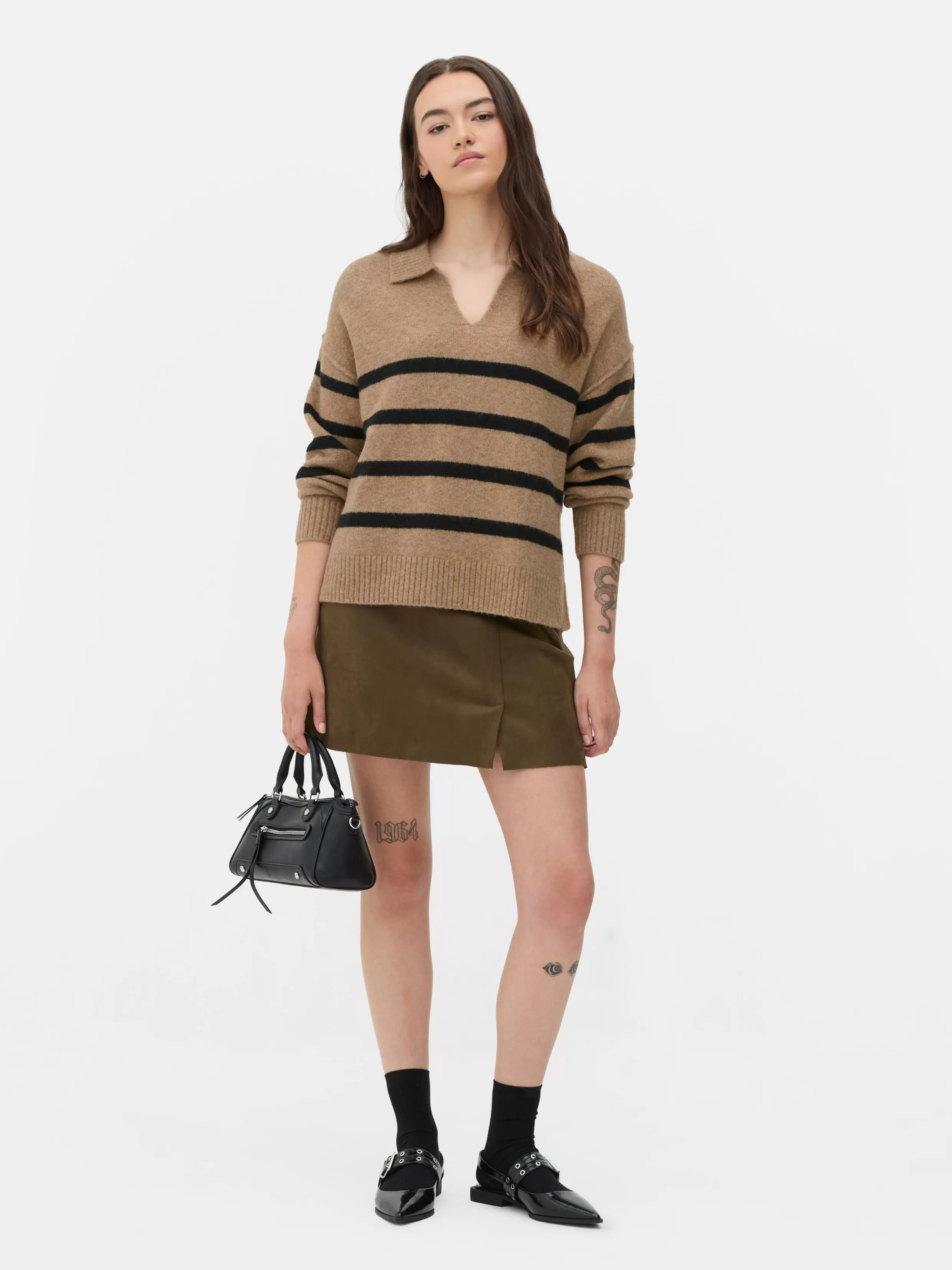 Cheap Striped Polo Sweater Women Sweaters And Cardigans