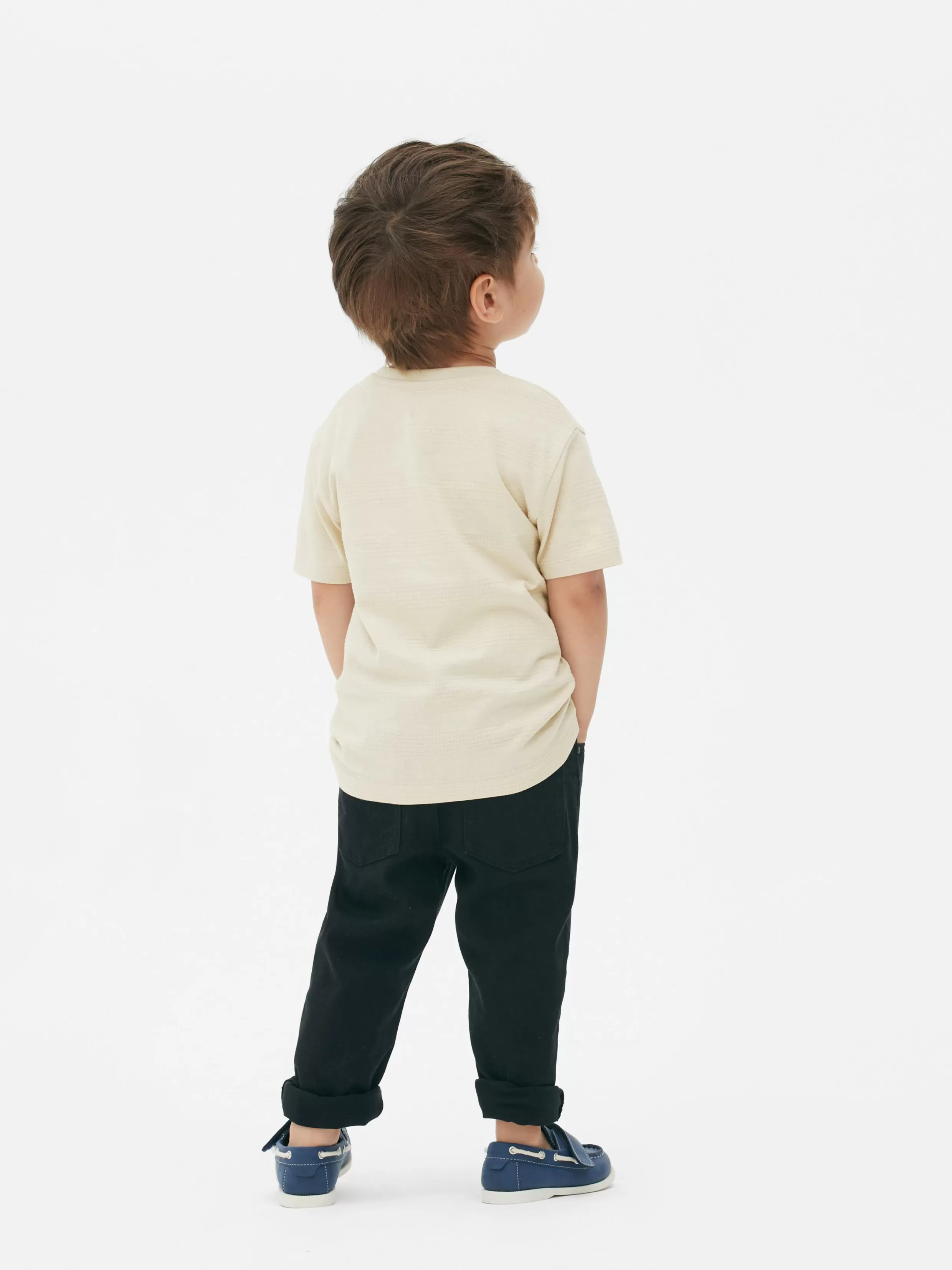 Flash Sale Striped Textured T-Shirt Kids/BOY Tops And T-Shirts