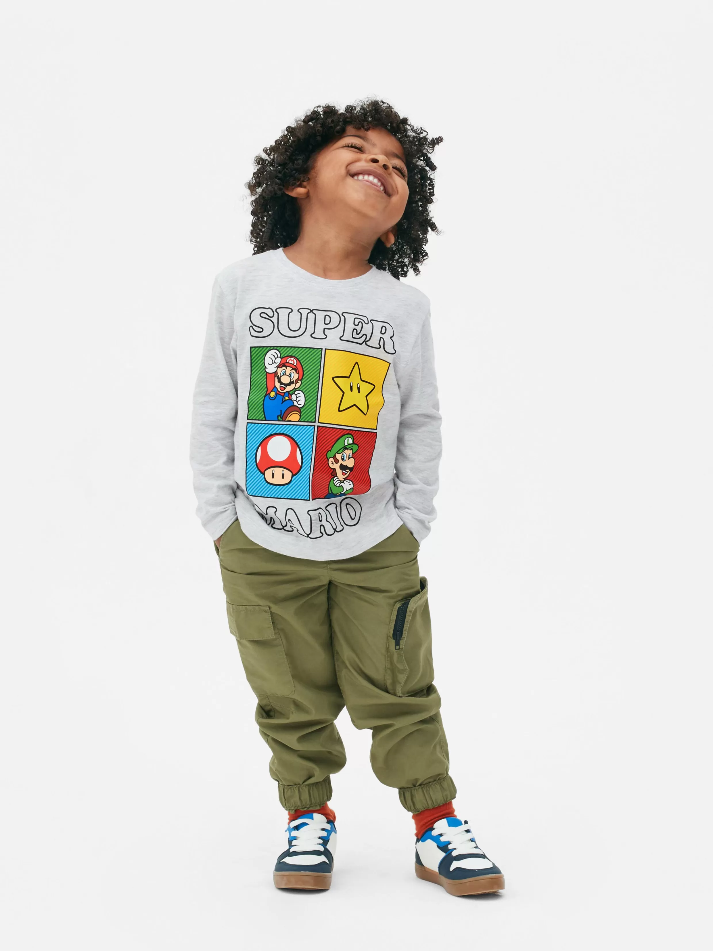 Flash Sale Super Mario Bros. Long Sleeve T-Shirt Kids/BOY Tops And T-Shirts