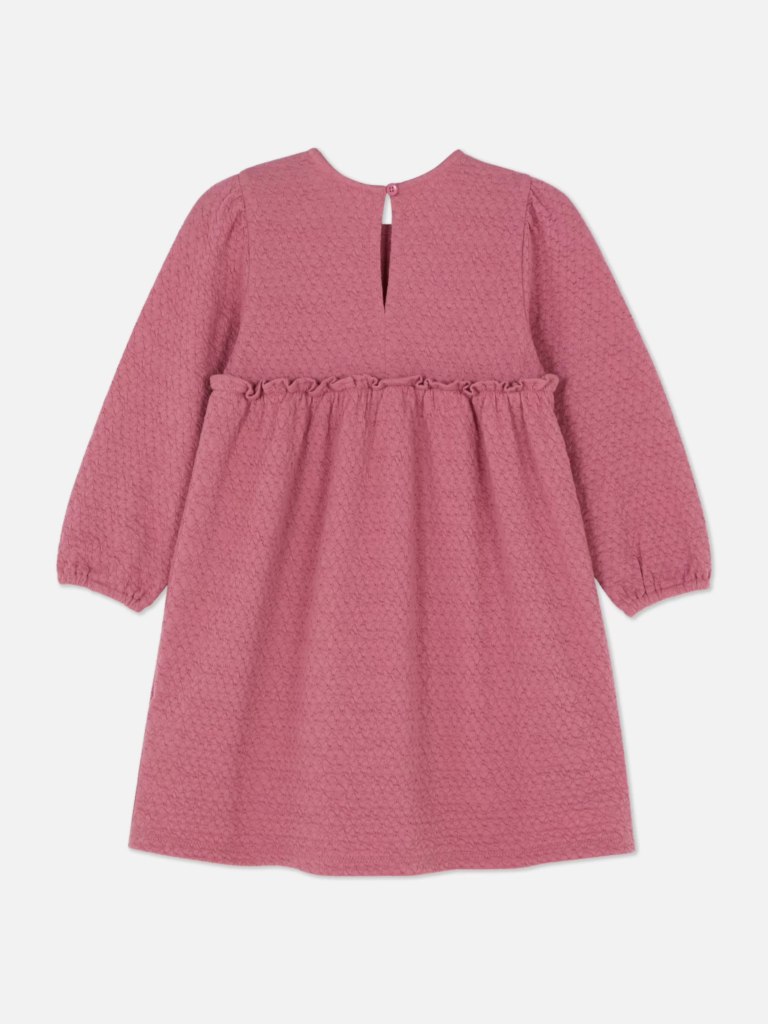 Fashion Textured Jersey Dress Kids Dresses