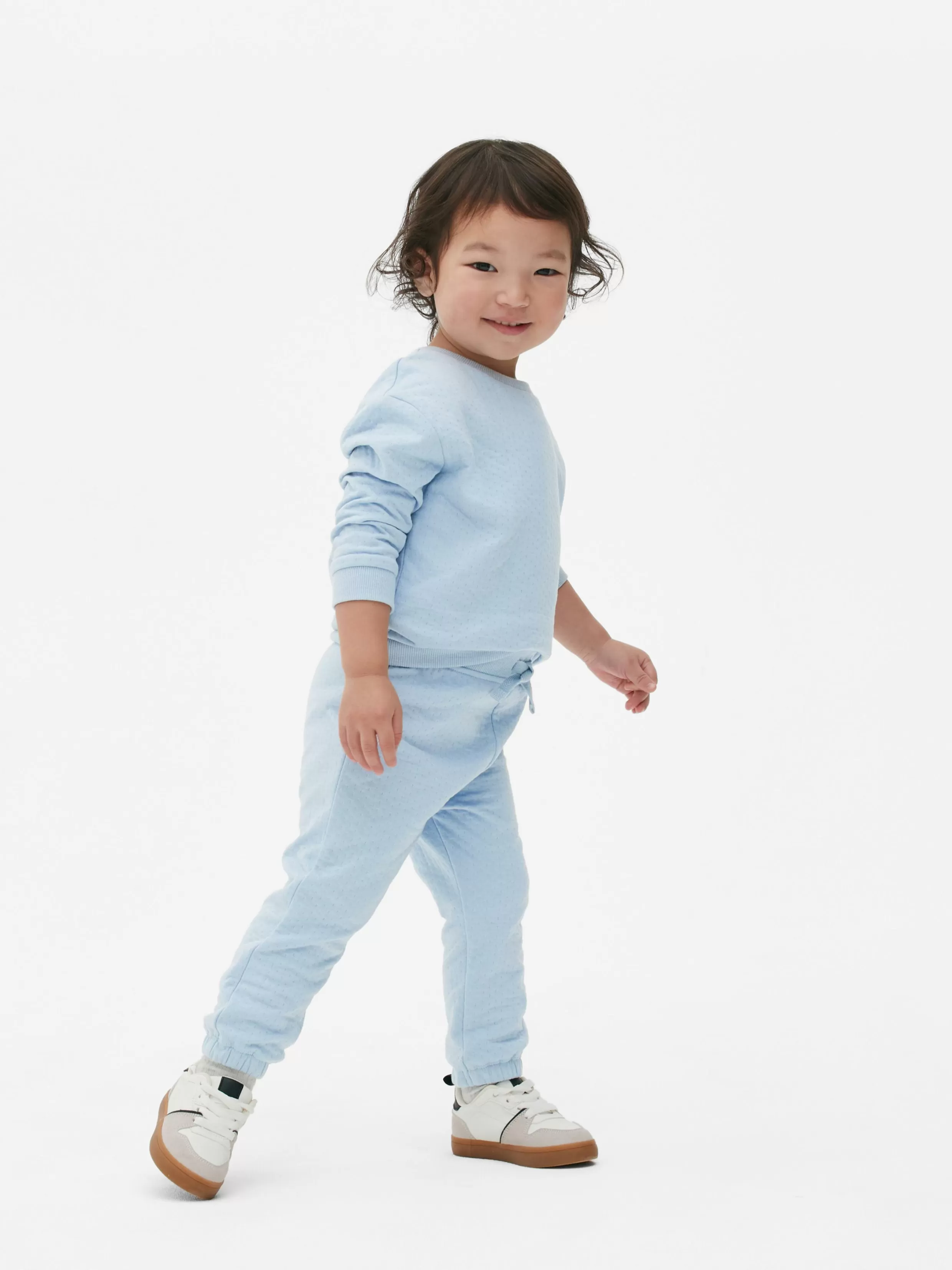 Shop Textured Sweatshirt And Joggers Set BOY Sets And Outfits