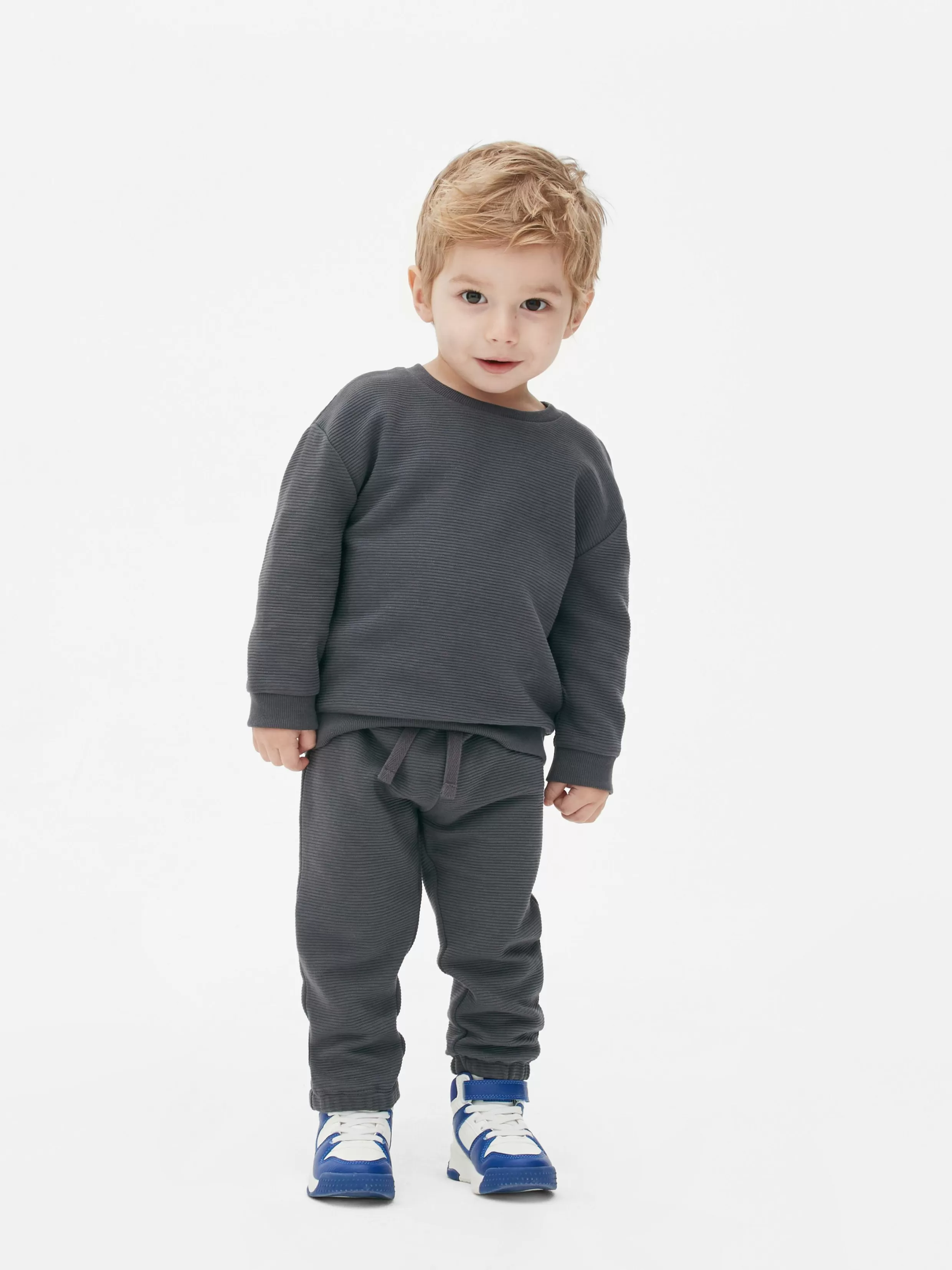 Cheap Textured Sweatshirt And Joggers Set BOY Sets And Outfits