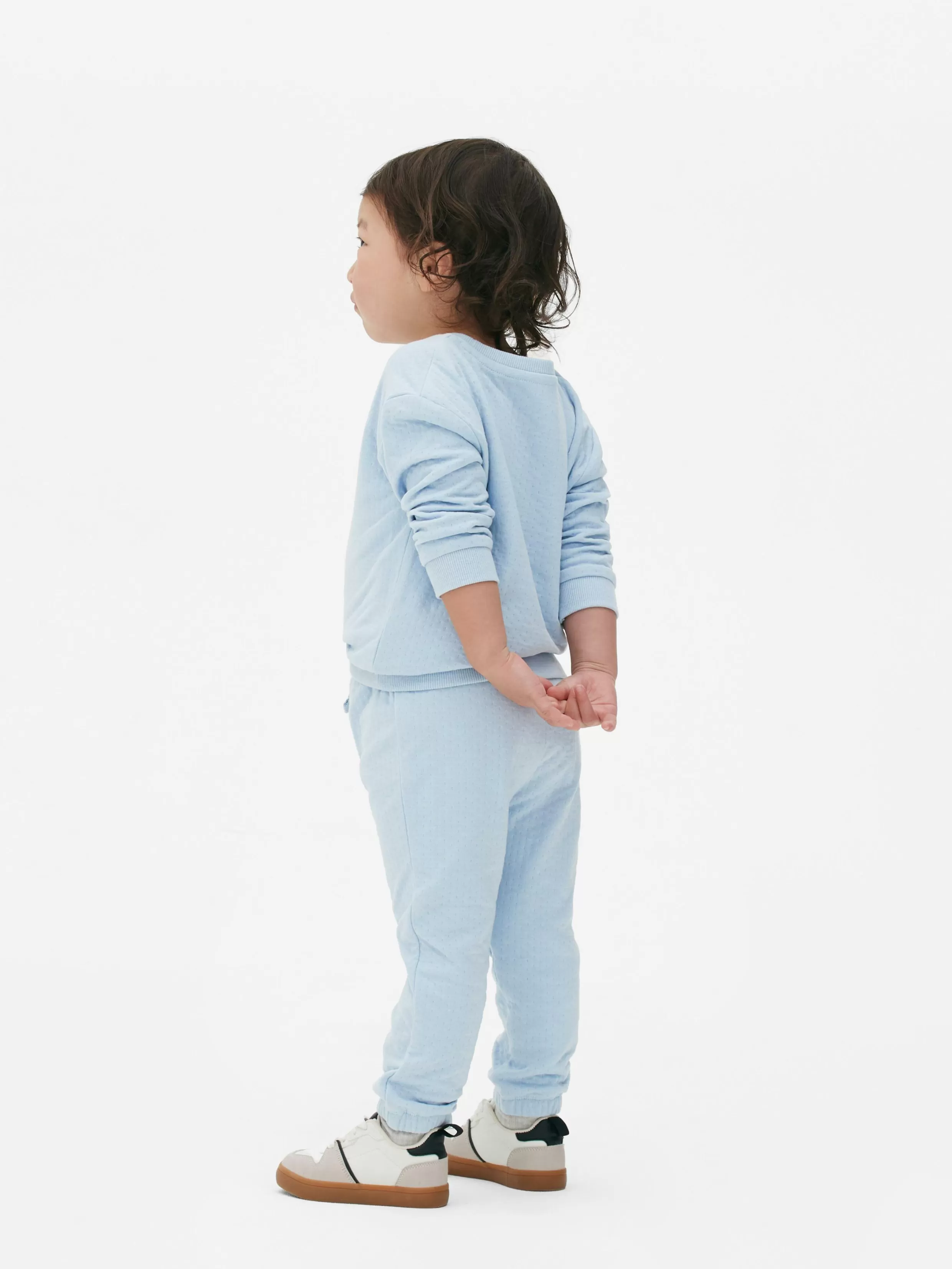 Shop Textured Sweatshirt And Joggers Set BOY Sets And Outfits