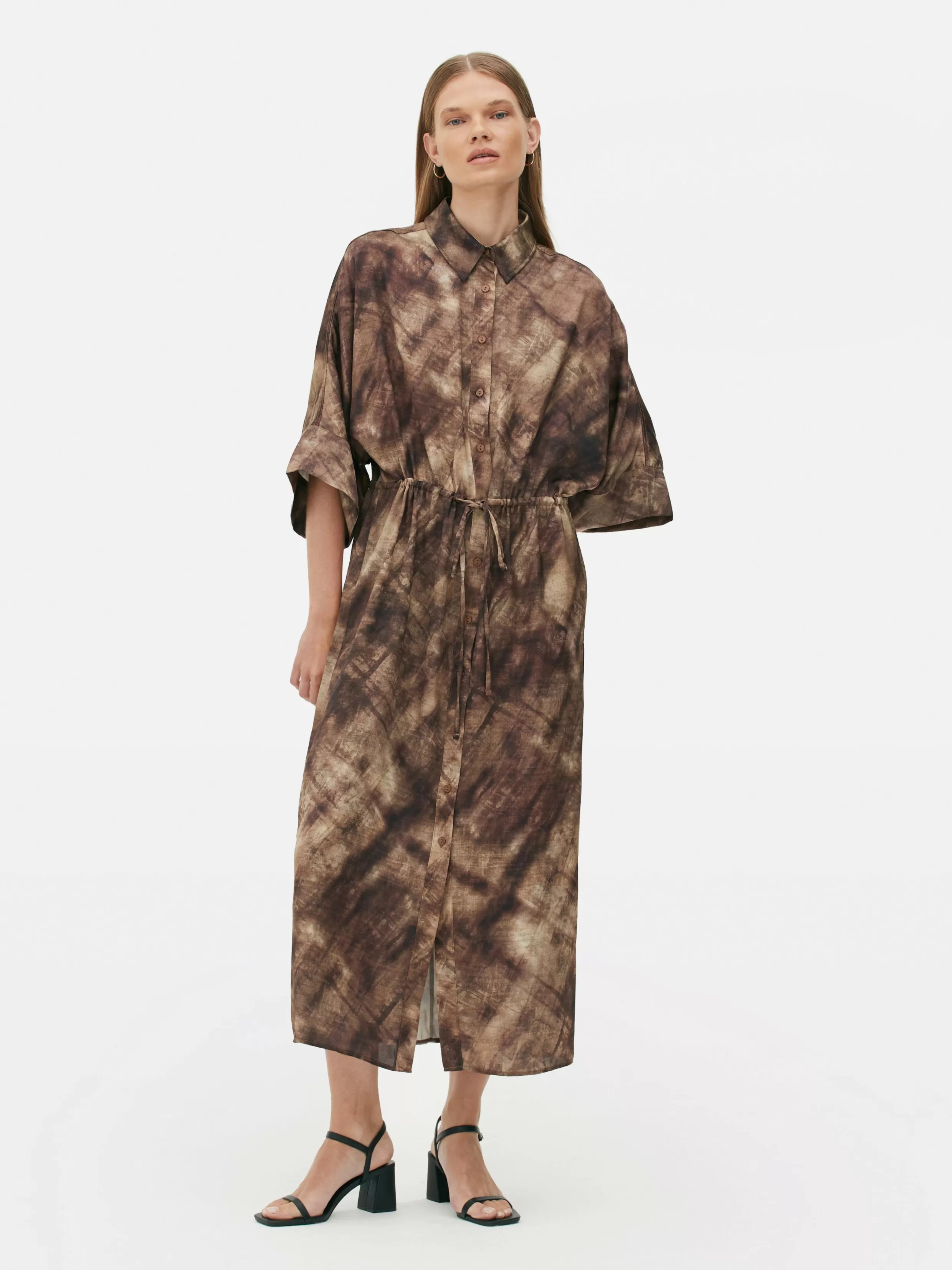 Shop The Edit Midaxi Shirt Dress Women Dresses