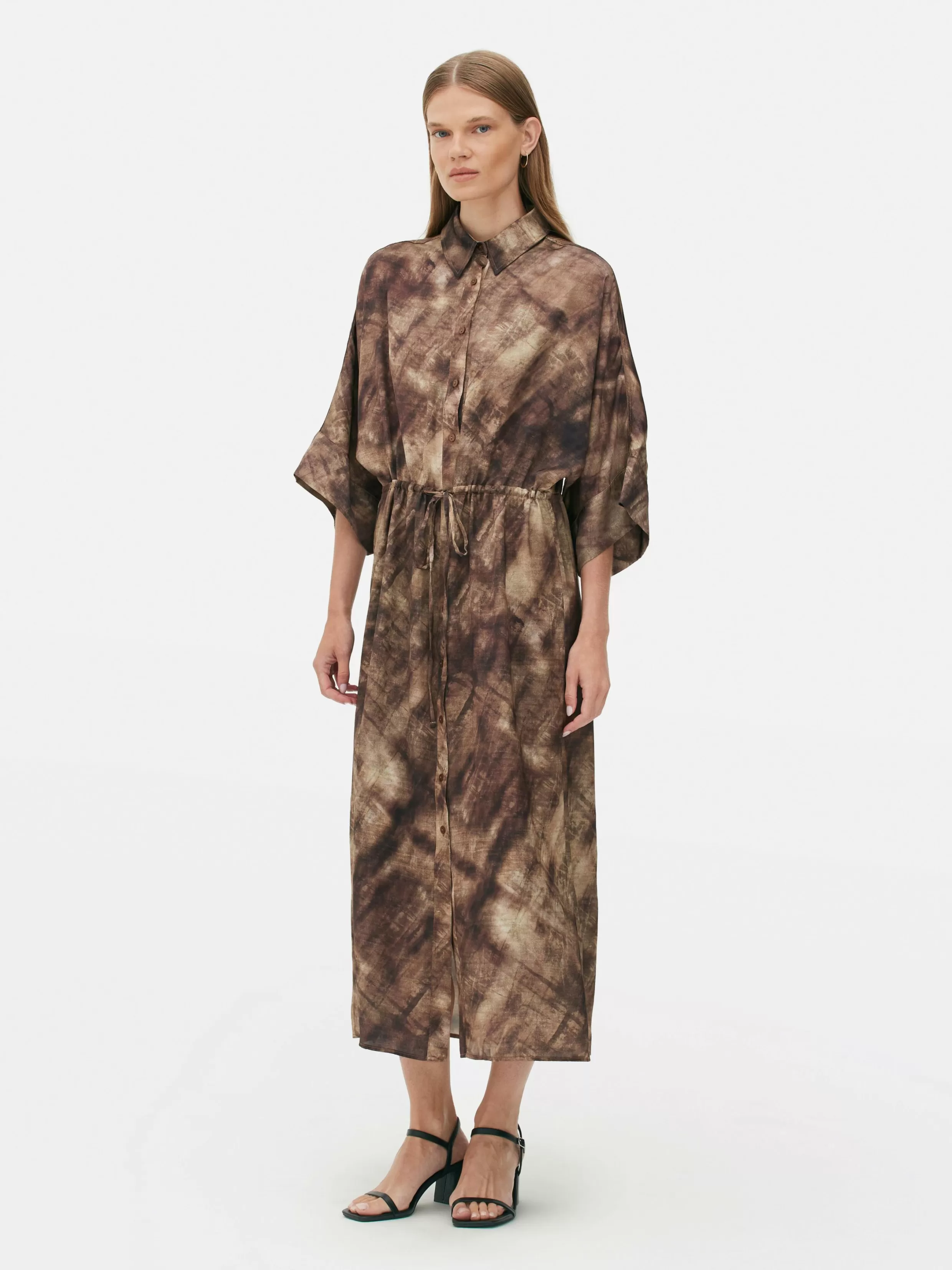 Shop The Edit Midaxi Shirt Dress Women Dresses