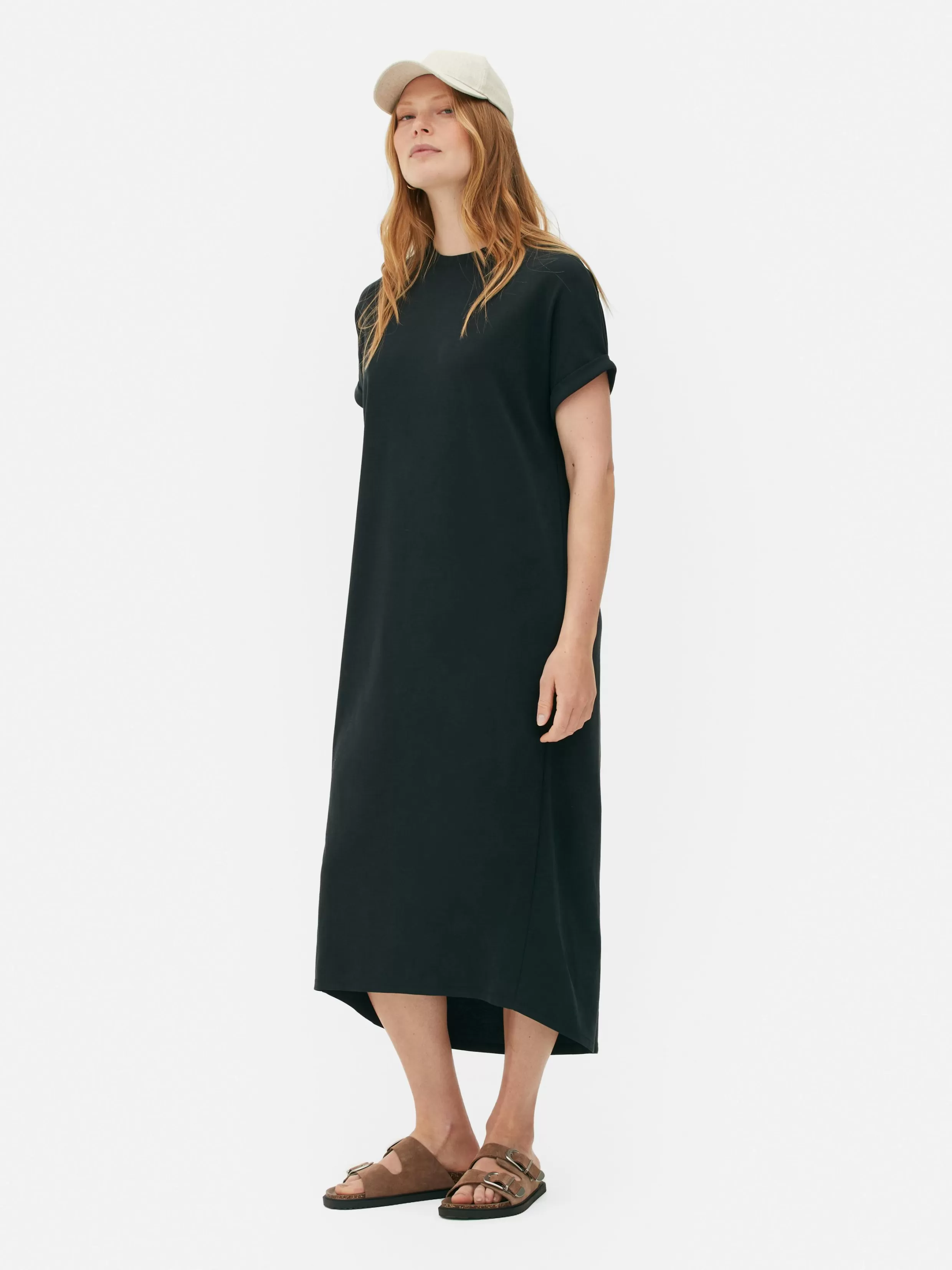 Clearance The Edit Midi T-Shirt Dress Women Dresses