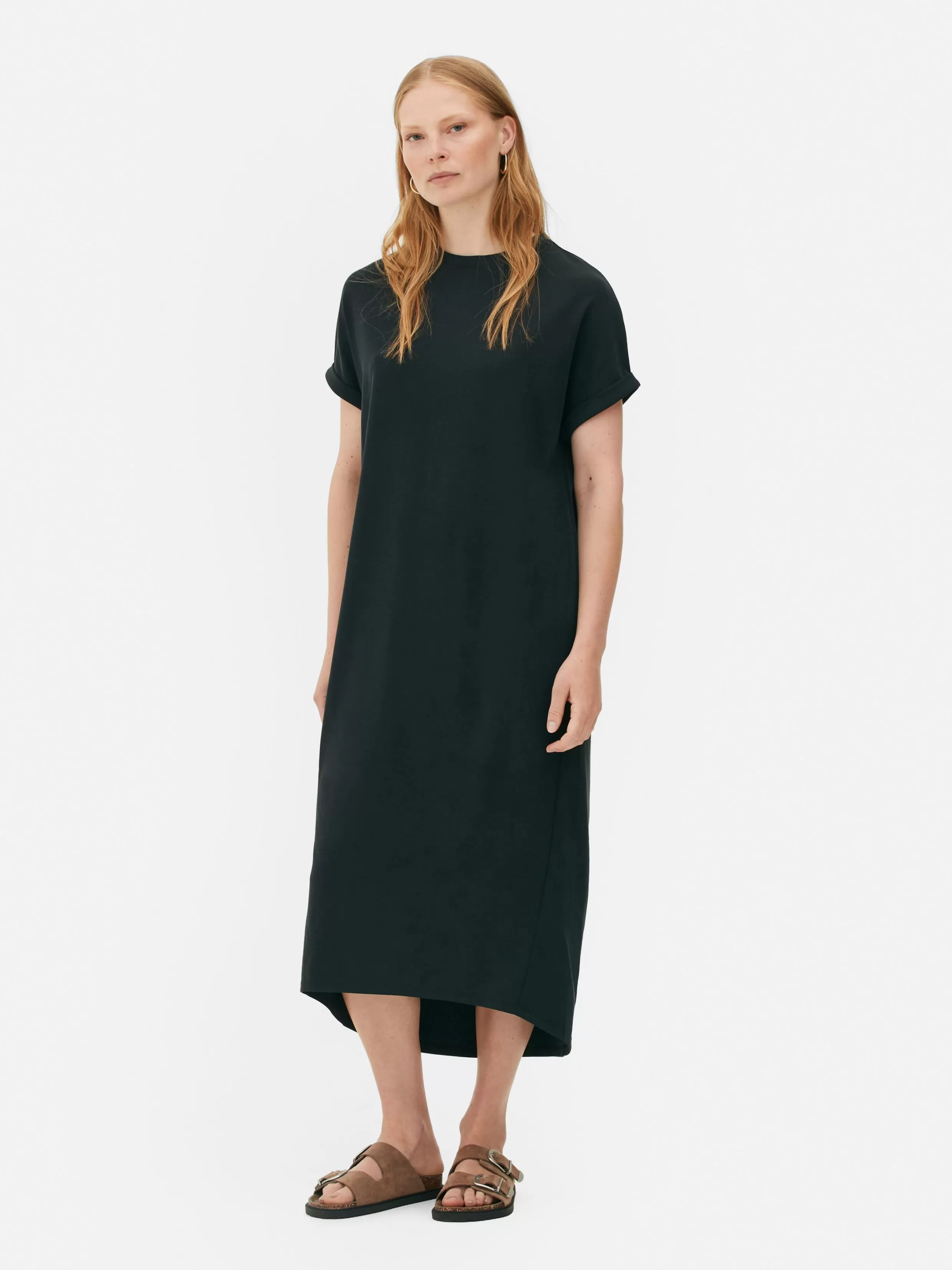 Clearance The Edit Midi T-Shirt Dress Women Dresses