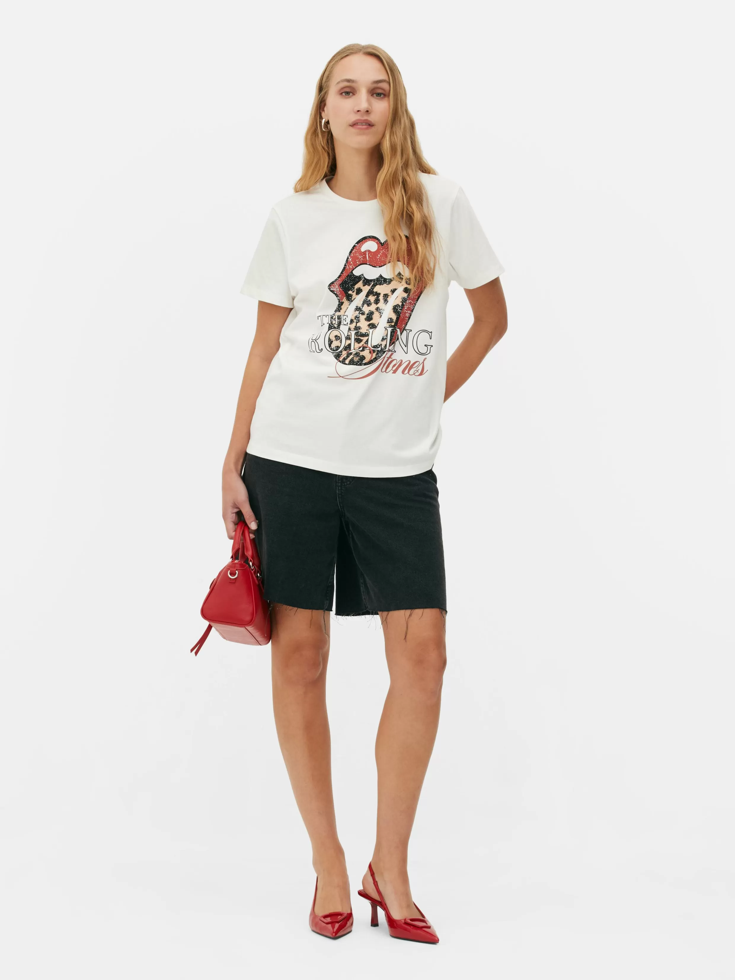 Outlet The Rolling Stones Leopard T-Shirt Women Tops And T-Shirts