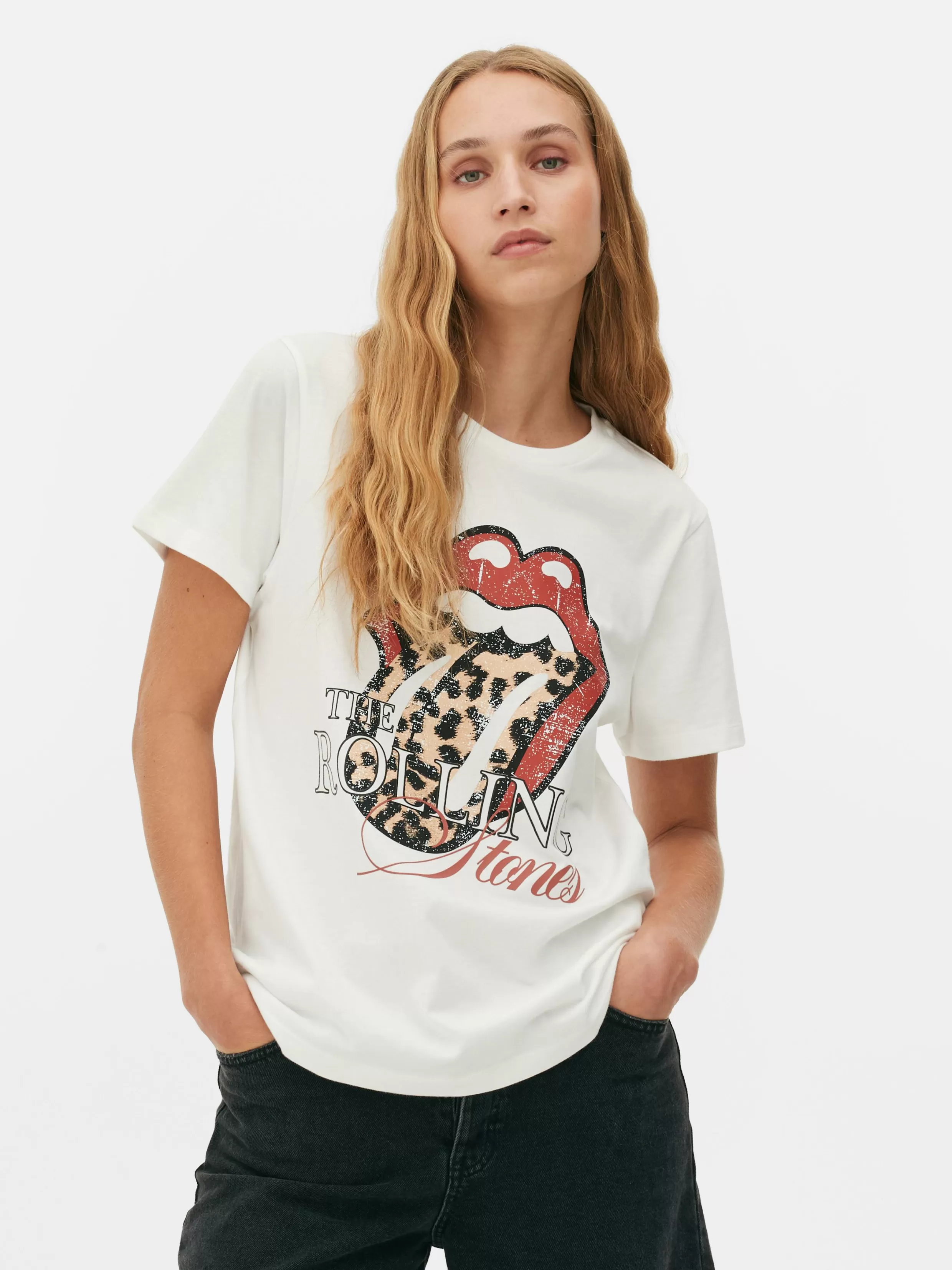 Outlet The Rolling Stones Leopard T-Shirt Women Tops And T-Shirts