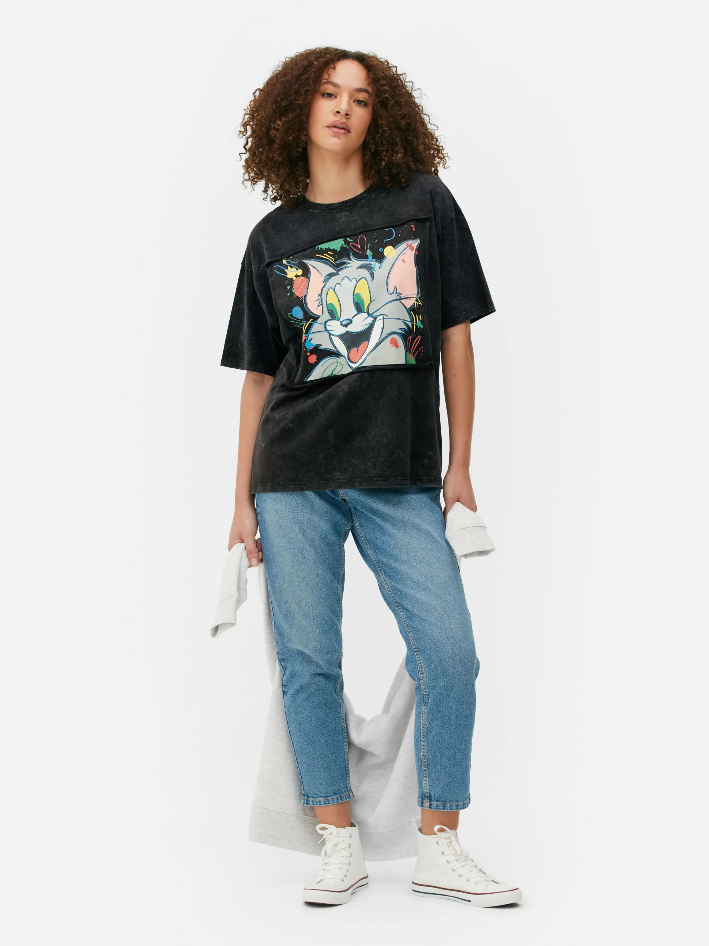 Hot Tom And Jerry Cutaway T-Shirt Women Tops And T-Shirts