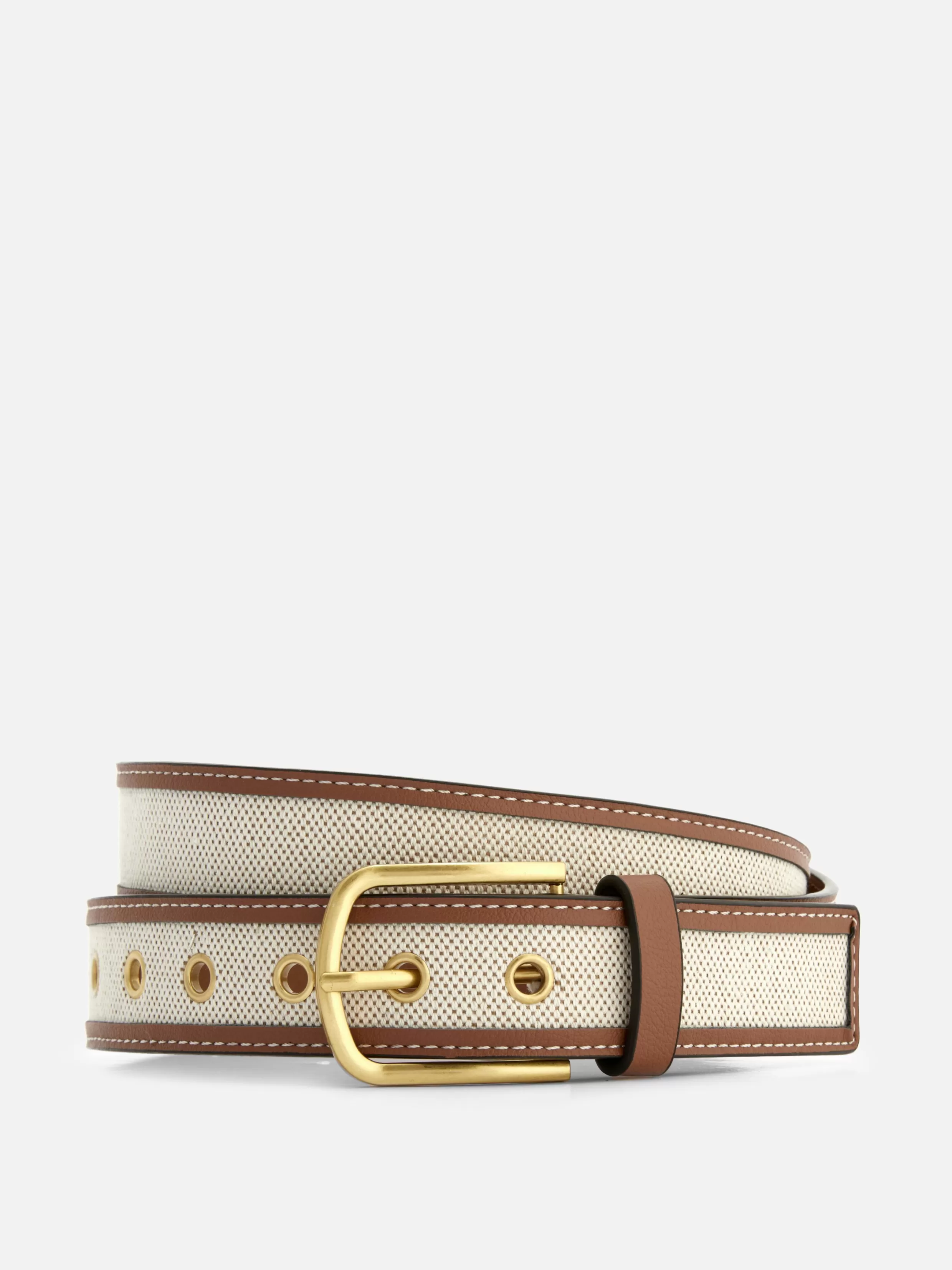 Cheap Two-Tone Textured Belt Women Belts