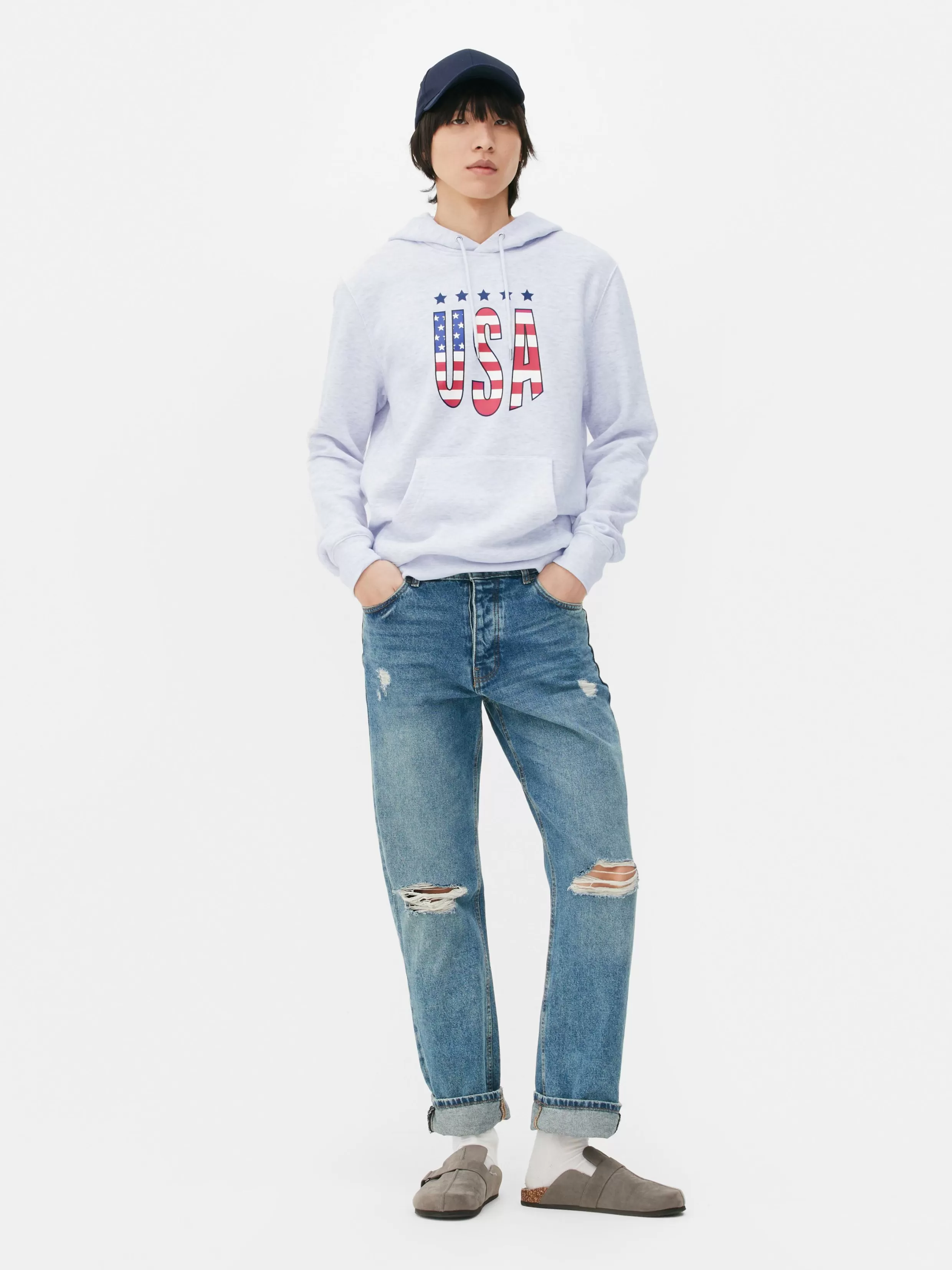 Outlet USA Print Hoodie Hoodies And Sweatshirts