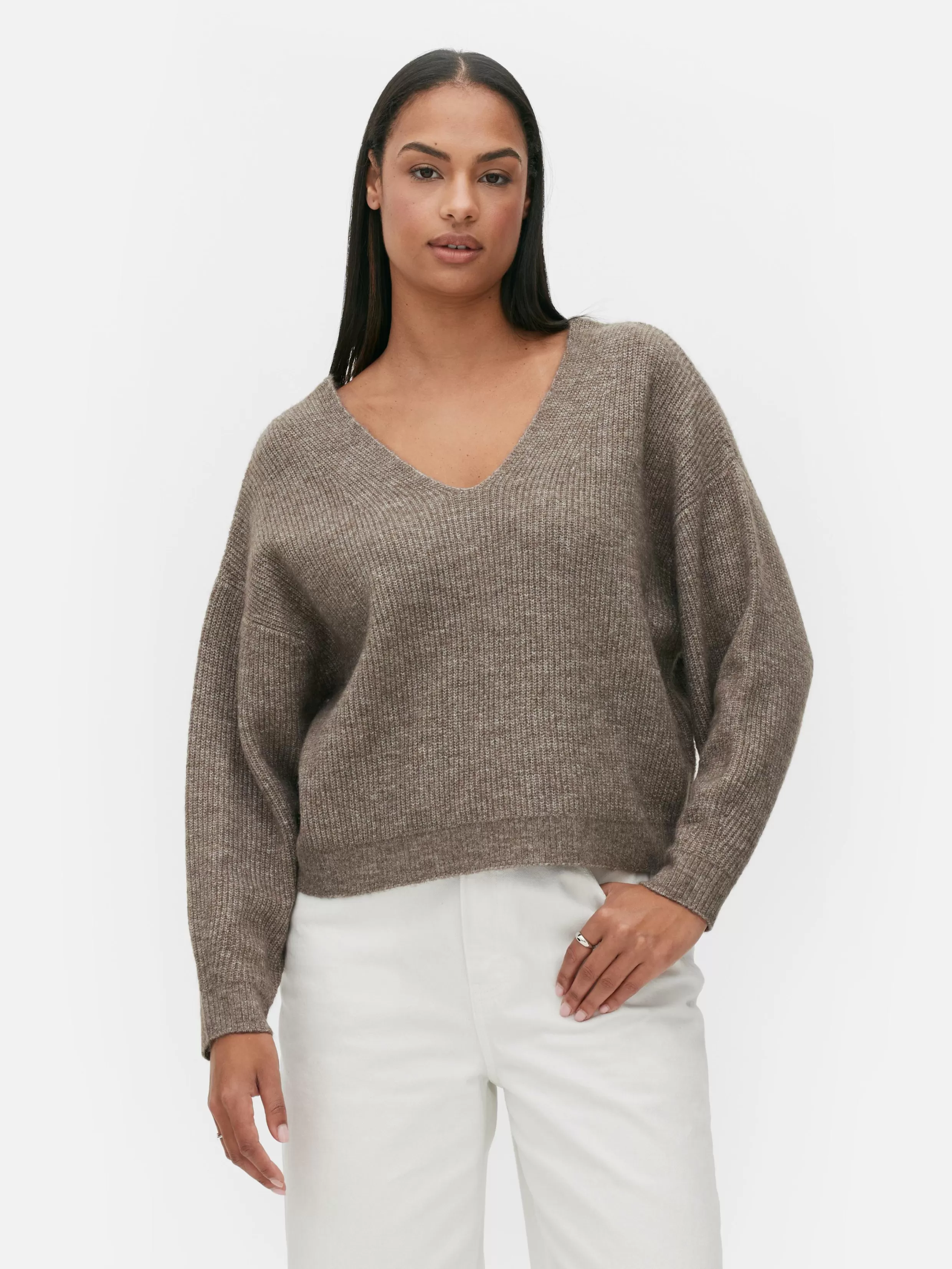 Online V-Neck Sweater Women Sweaters And Cardigans