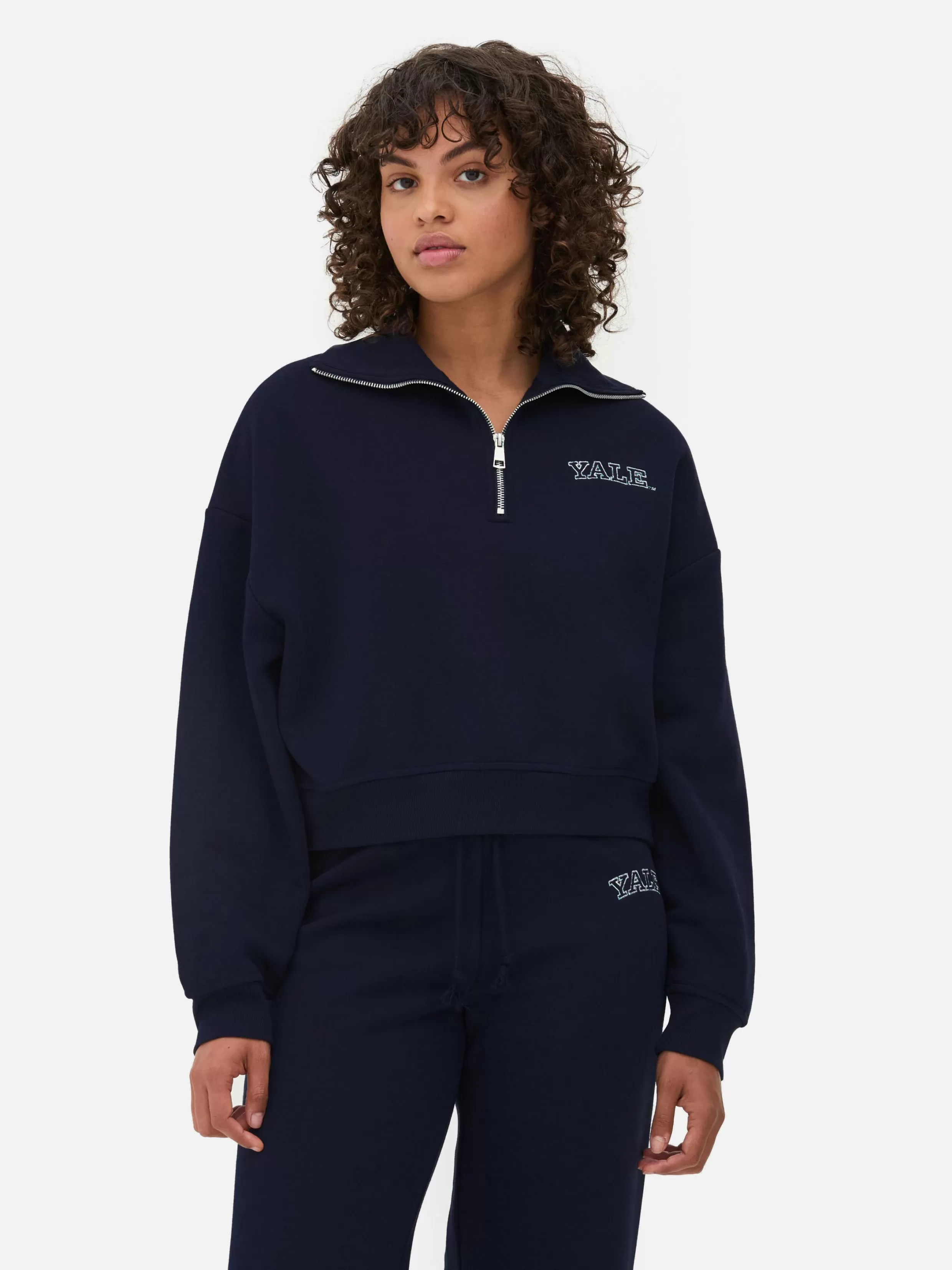 Clearance Yale Half-Zip Sweatshirt Women Hoodies And Sweatshirts